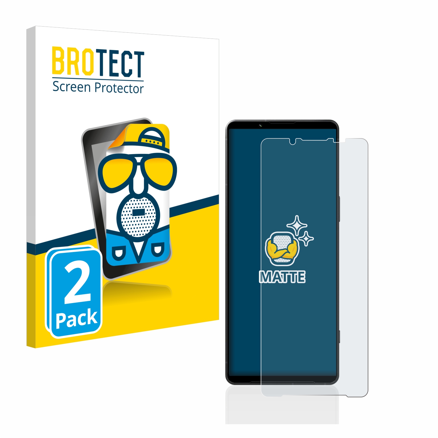 2x BROTECT Entspiegelungs-Folie pro Sony Xperia 1 V