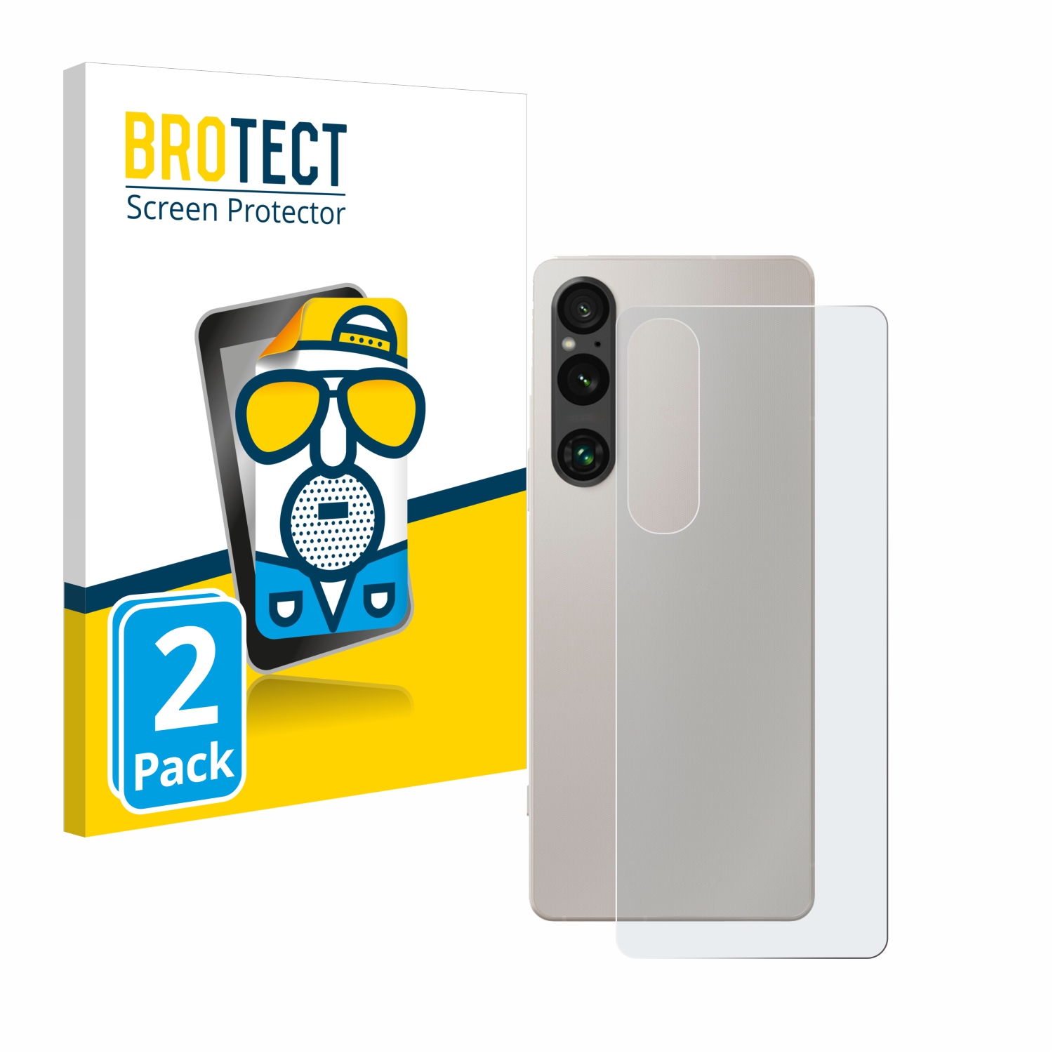 2x BROTECT Entspiegelungs-Folie pro Sony Xperia 1 V (zadní strana)