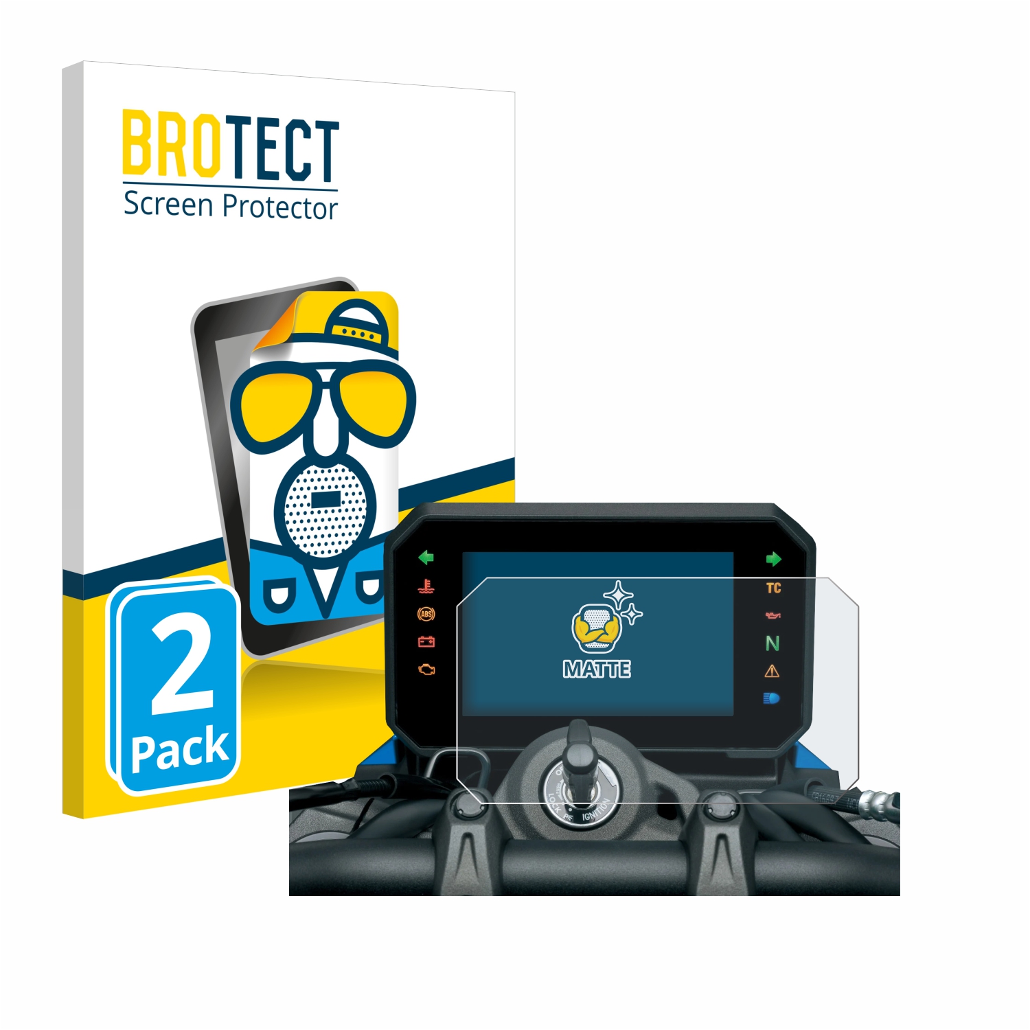 2x BROTECT Entspiegelungs-Folie pro Suzuki GSX-8S 2023