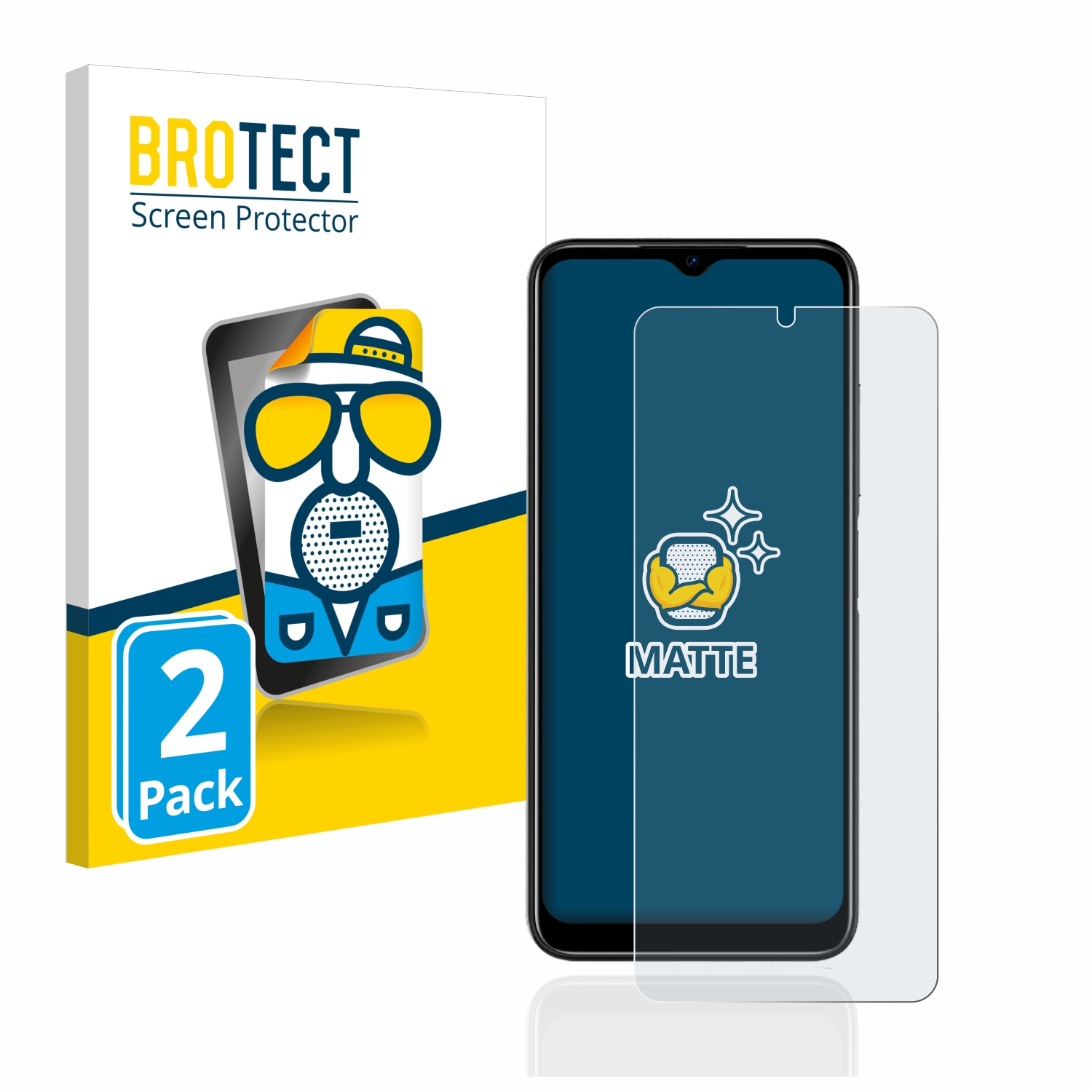 2x BROTECT Entspiegelungs-Folie pro Doogee N50