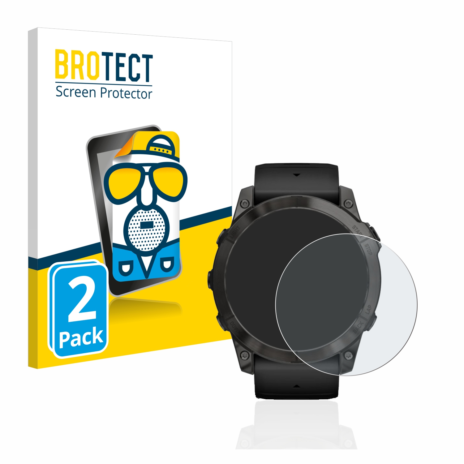 2x BROTECT Entspiegelungs-Folie pro Garmin Epix Pro (Gen 2) (51 mm)