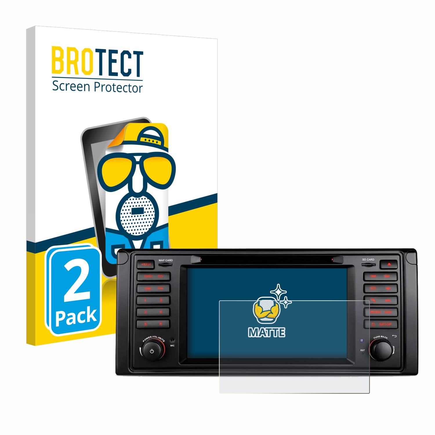 2x BROTECT Entspiegelungs-Folie pro Xtrons IQ7039B