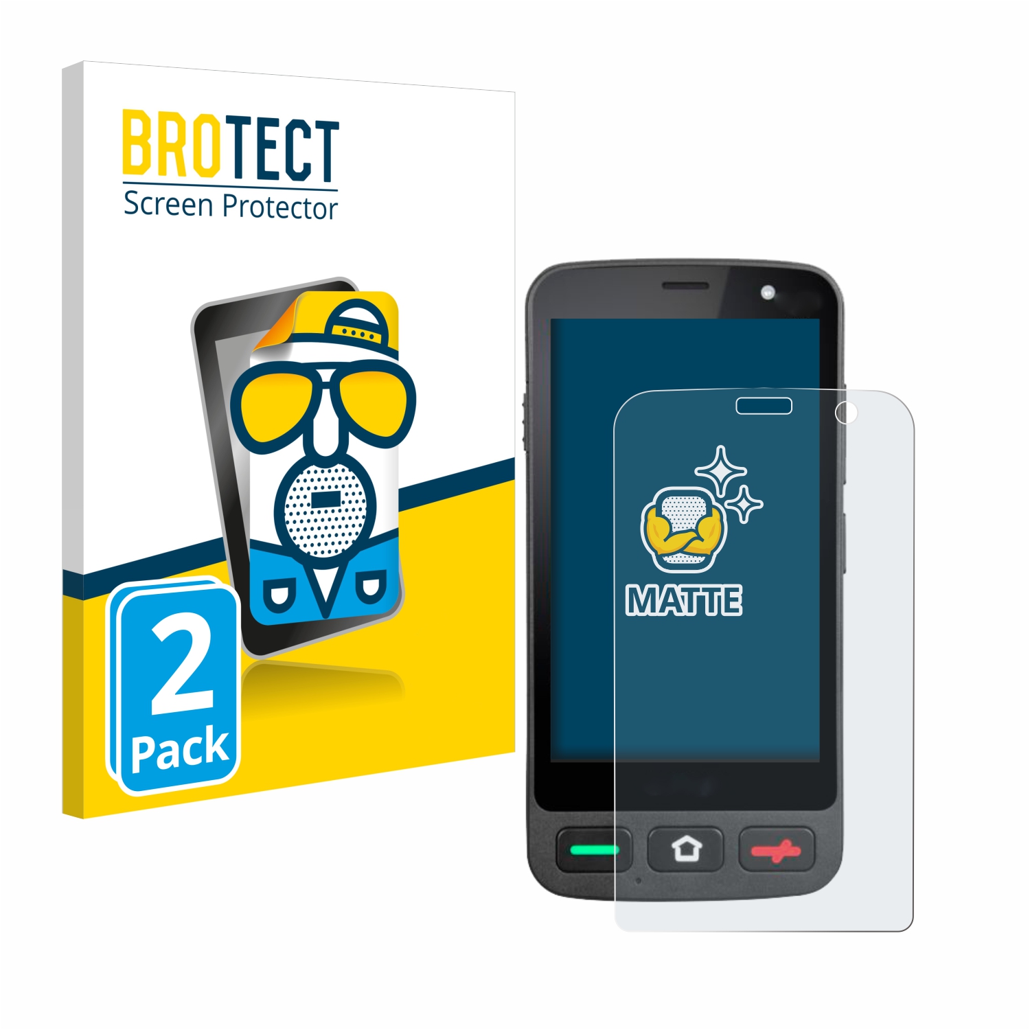 2x BROTECT Entspiegelungs-Folie pro Brondi Amico Pocket
