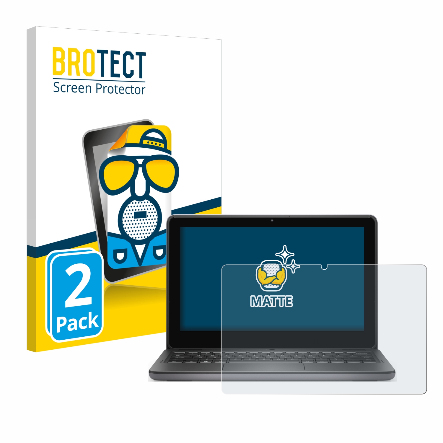 2x BROTECT Entspiegelungs-Folie pro Dell Latitude 3140 2-in-1