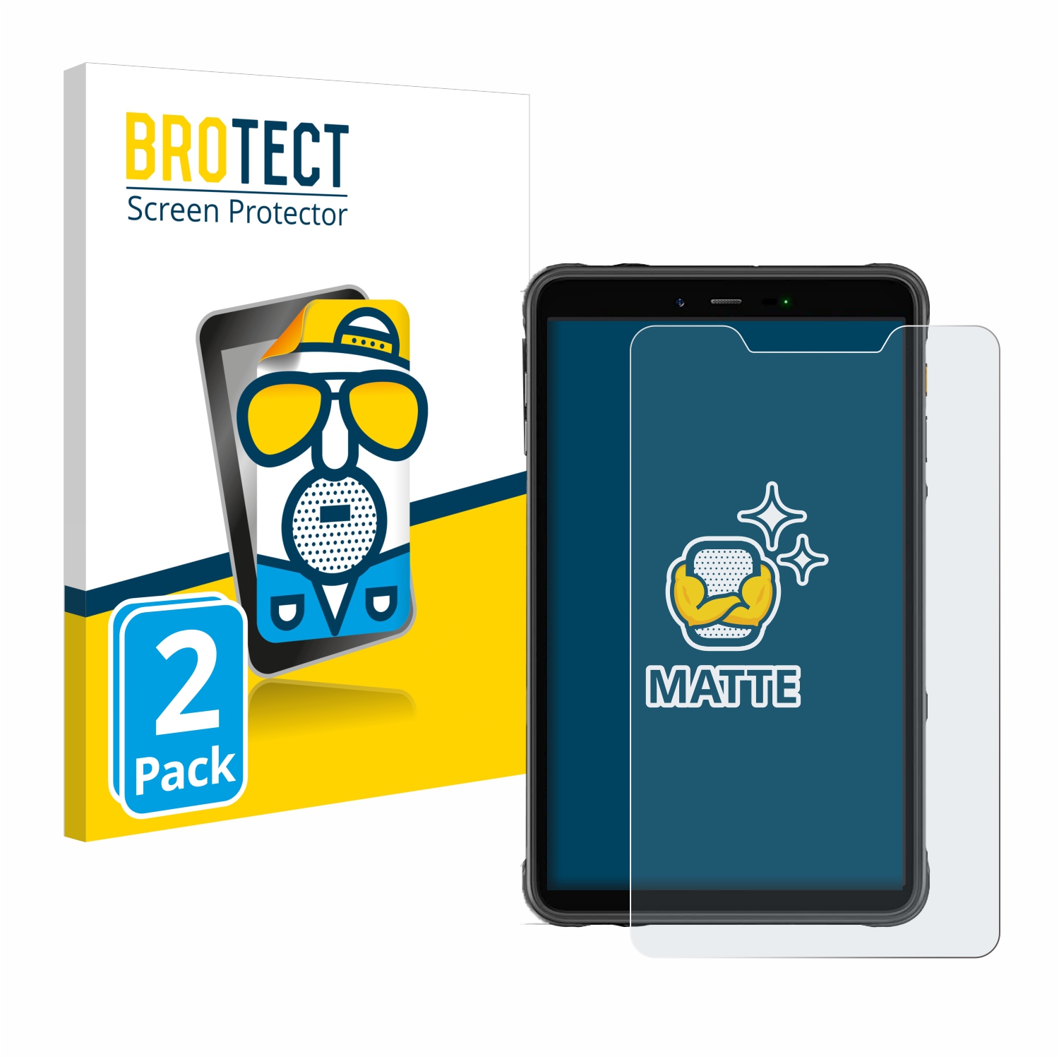 2x BROTECT Entspiegelungs-Folie pro Ulefone Armor Pad 8