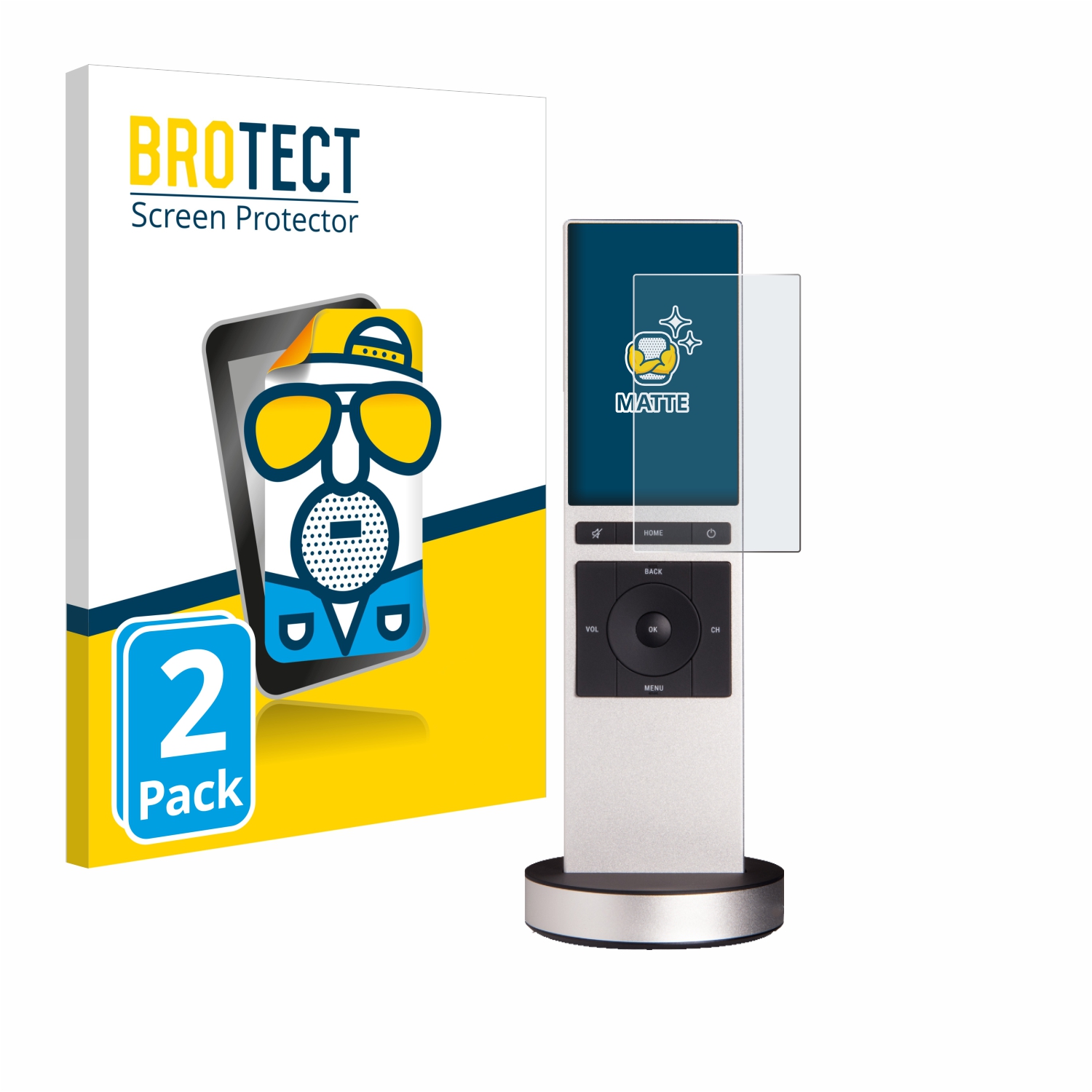 2x BROTECT Entspiegelungs-Folie pro Control 4 Neeo Remote NE-RMT