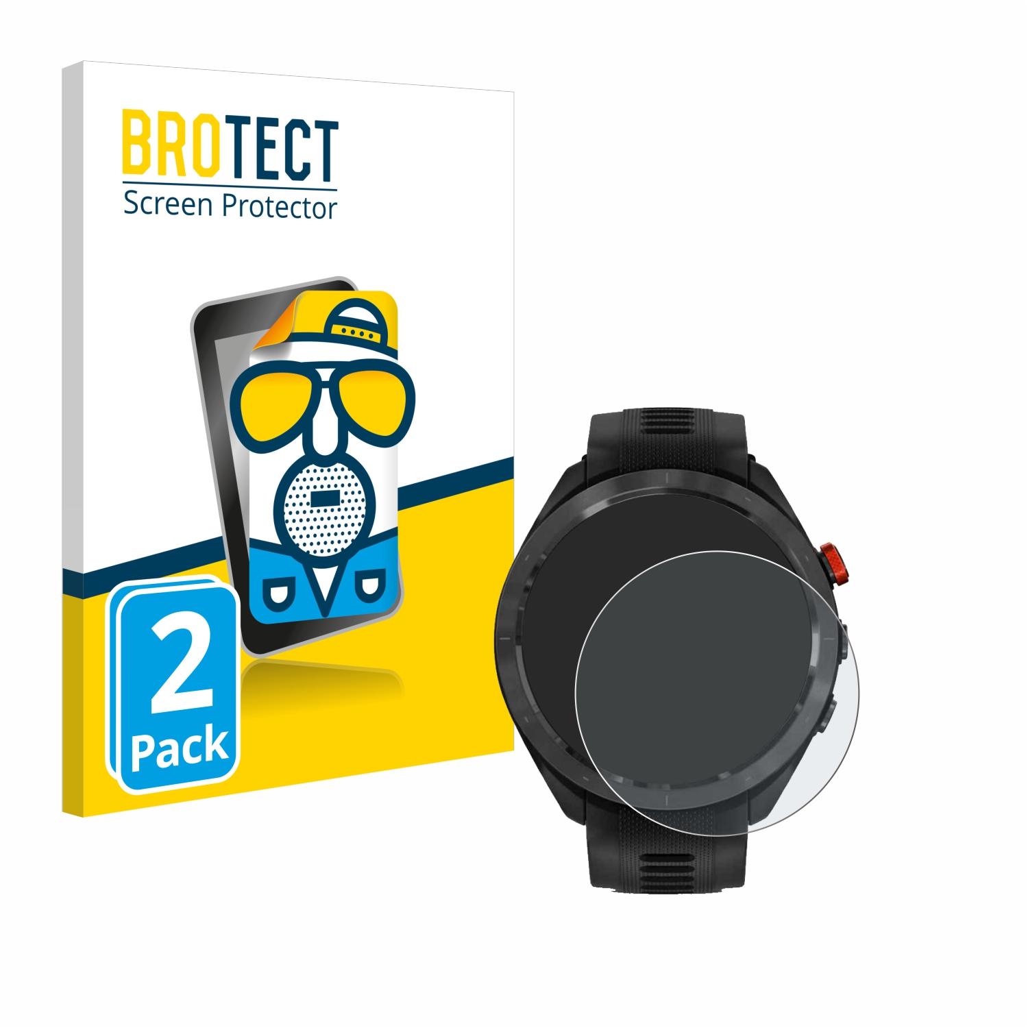 2x BROTECT Entspiegelungs-Folie pro Garmin Approach S70 (47 mm)