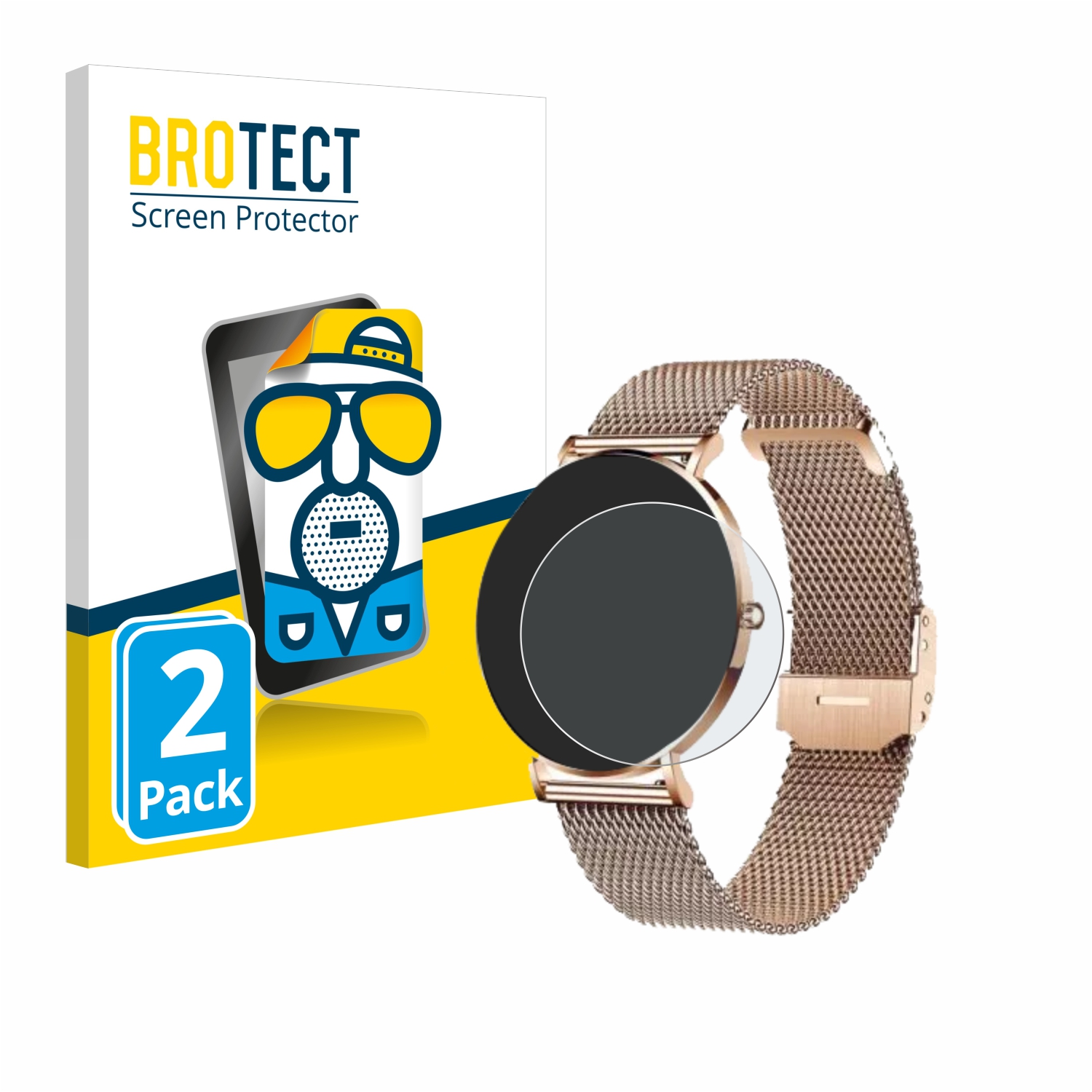 2x BROTECT Entspiegelungs-Folie pro Xcoast X-Watch Siona 2
