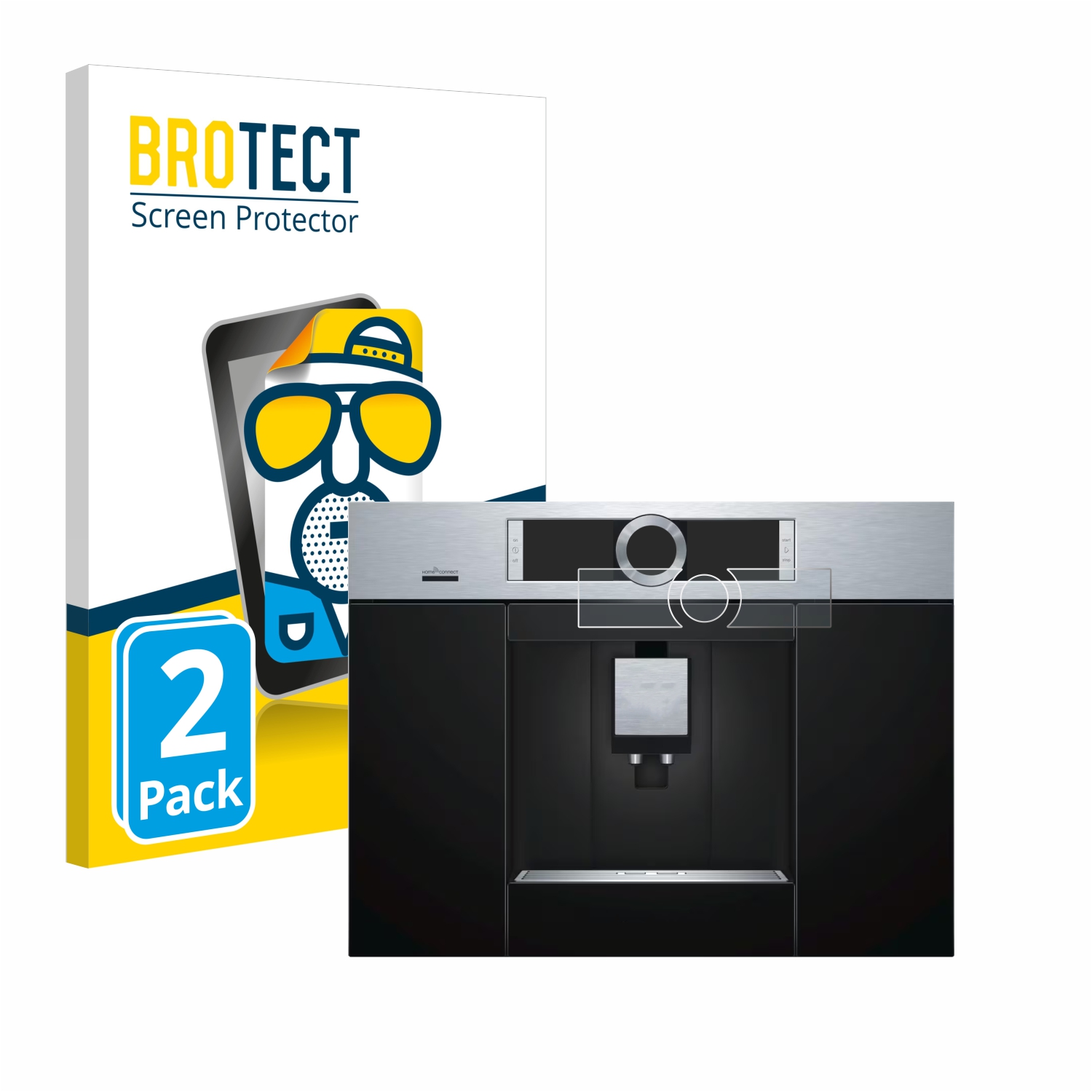 2x BROTECT Entspiegelungs-Folie pro Bosch Serie 8 CTL636ES6