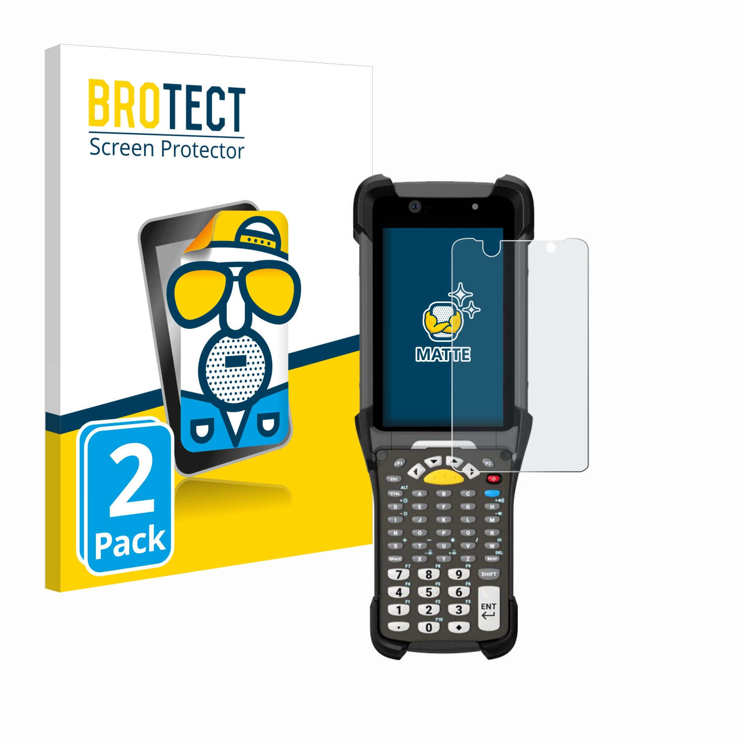 2x BROTECT Entspiegelungs-Folie pro Zebra MC930P