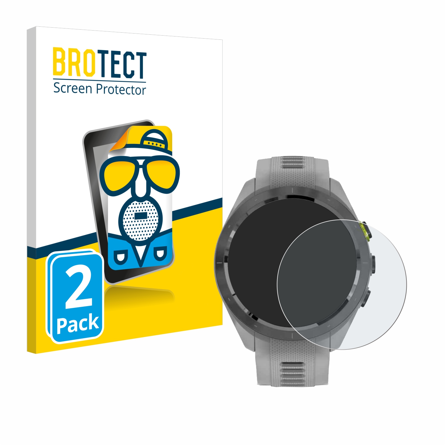 2x BROTECT Entspiegelungs-Folie pro Garmin Approach S70 (42 mm)