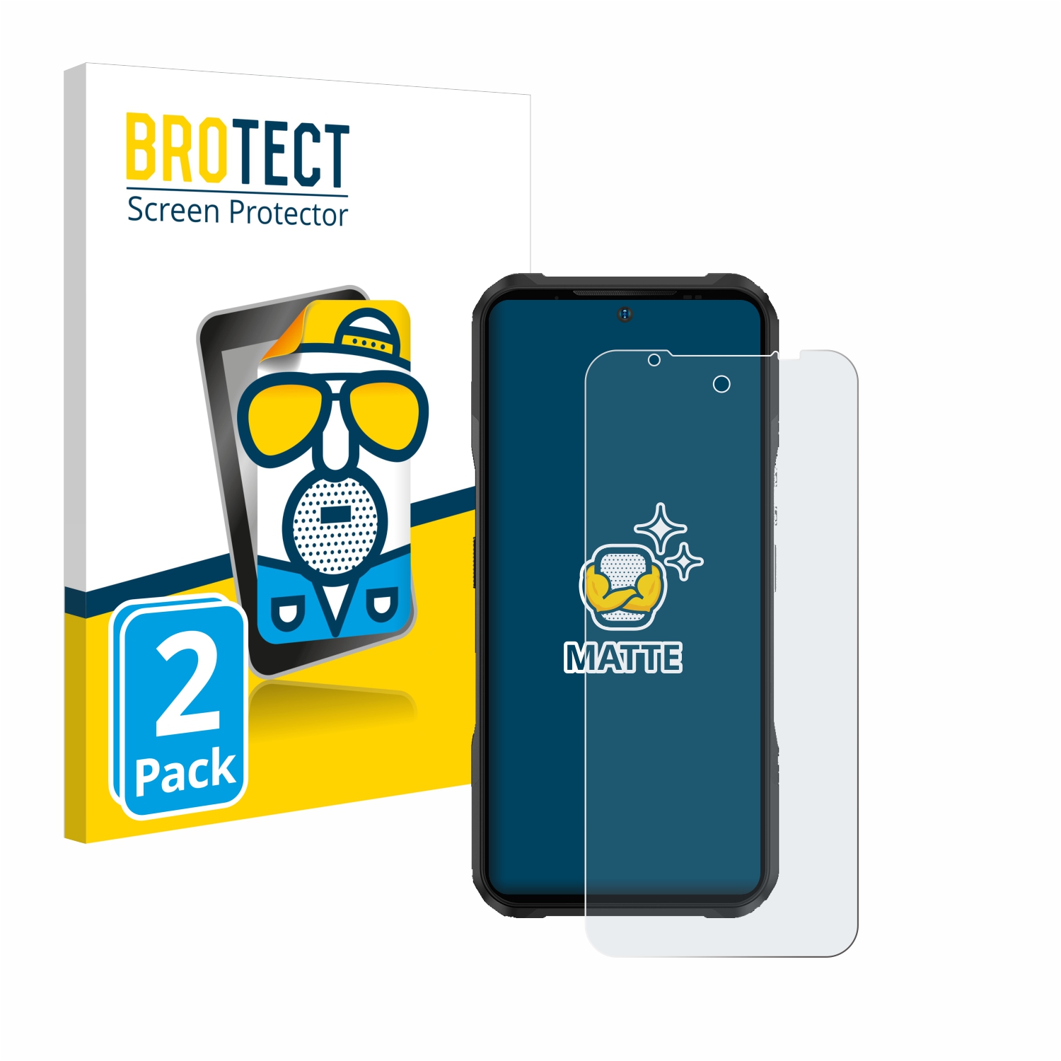 2x BROTECT Entspiegelungs-Folie pro Doogee V20 Pro