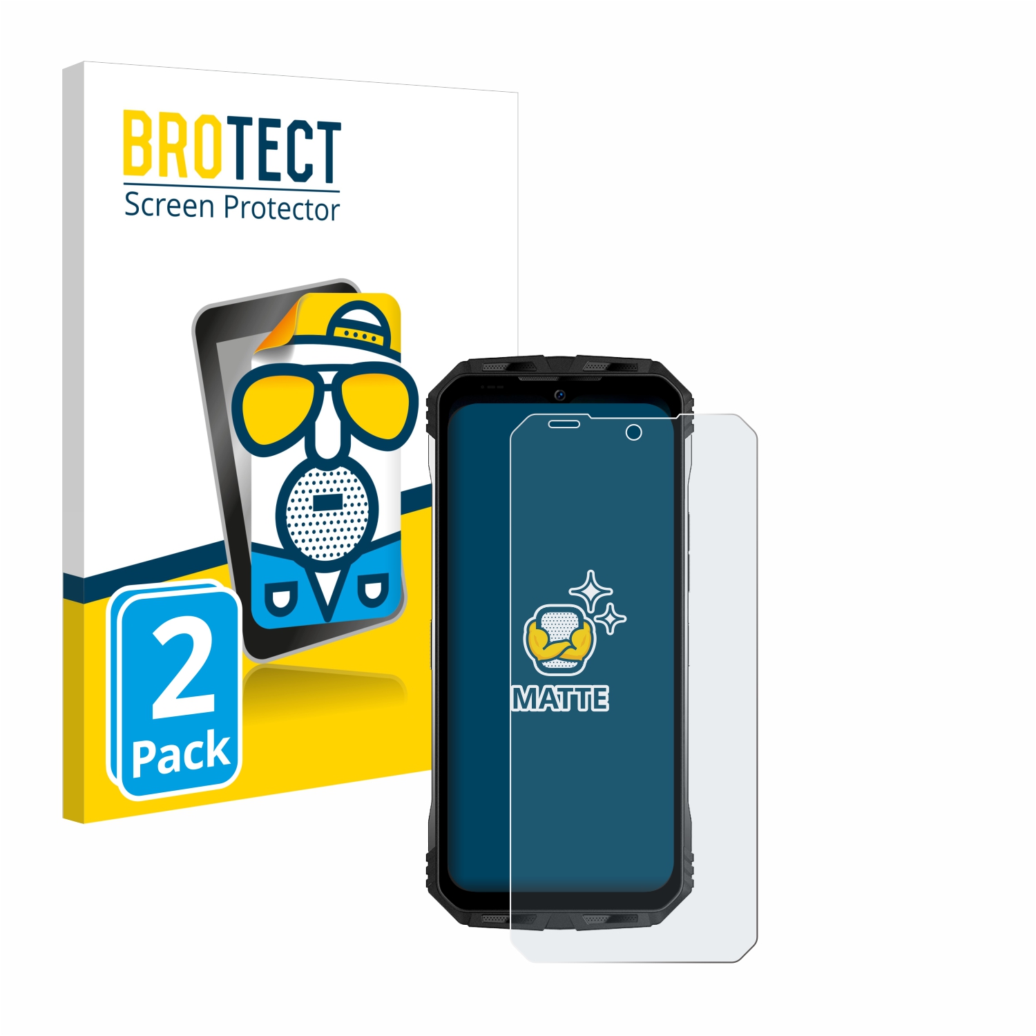 2x BROTECT Entspiegelungs-Folie pro Doogee S100 Pro