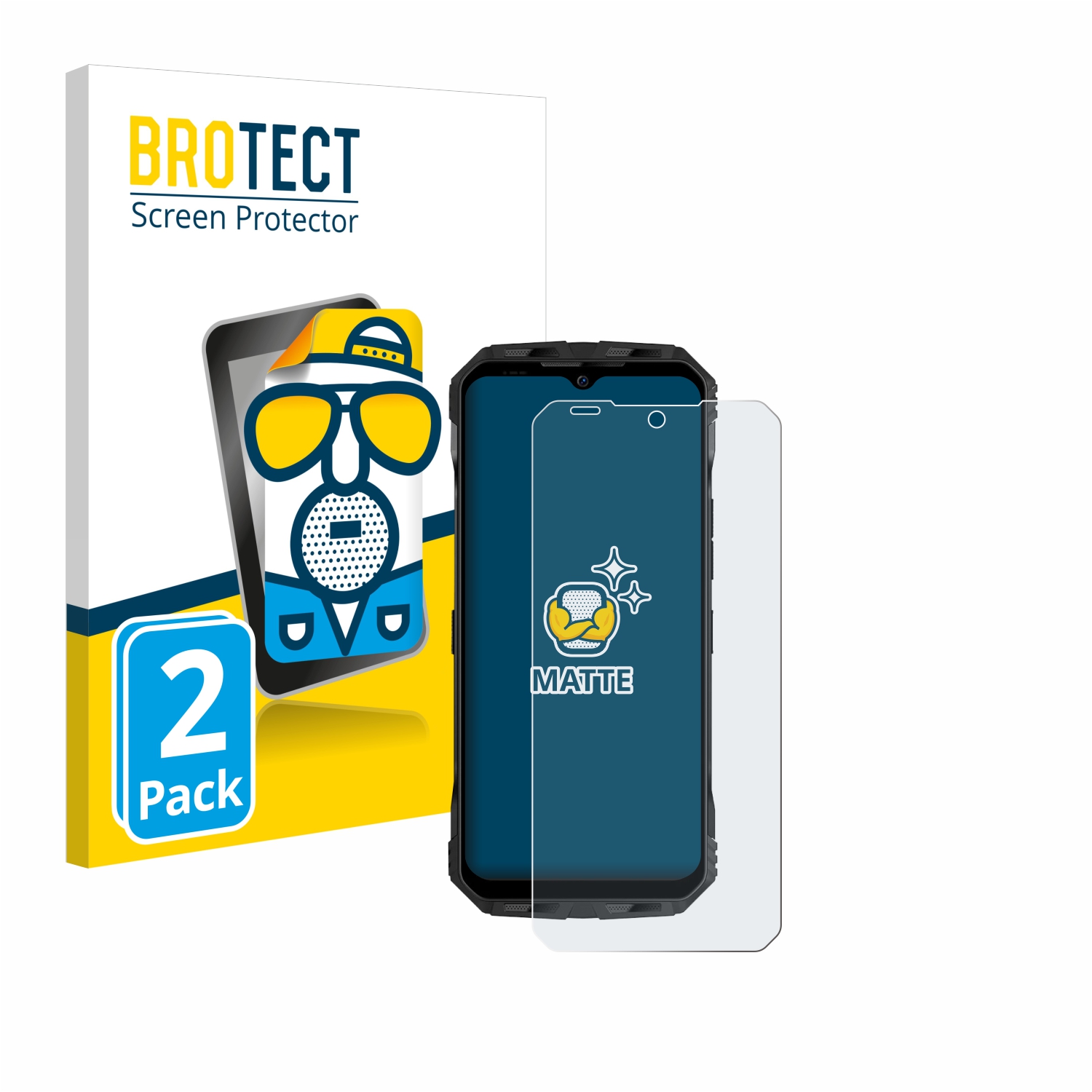 2x BROTECT Entspiegelungs-Folie pro Doogee V Max