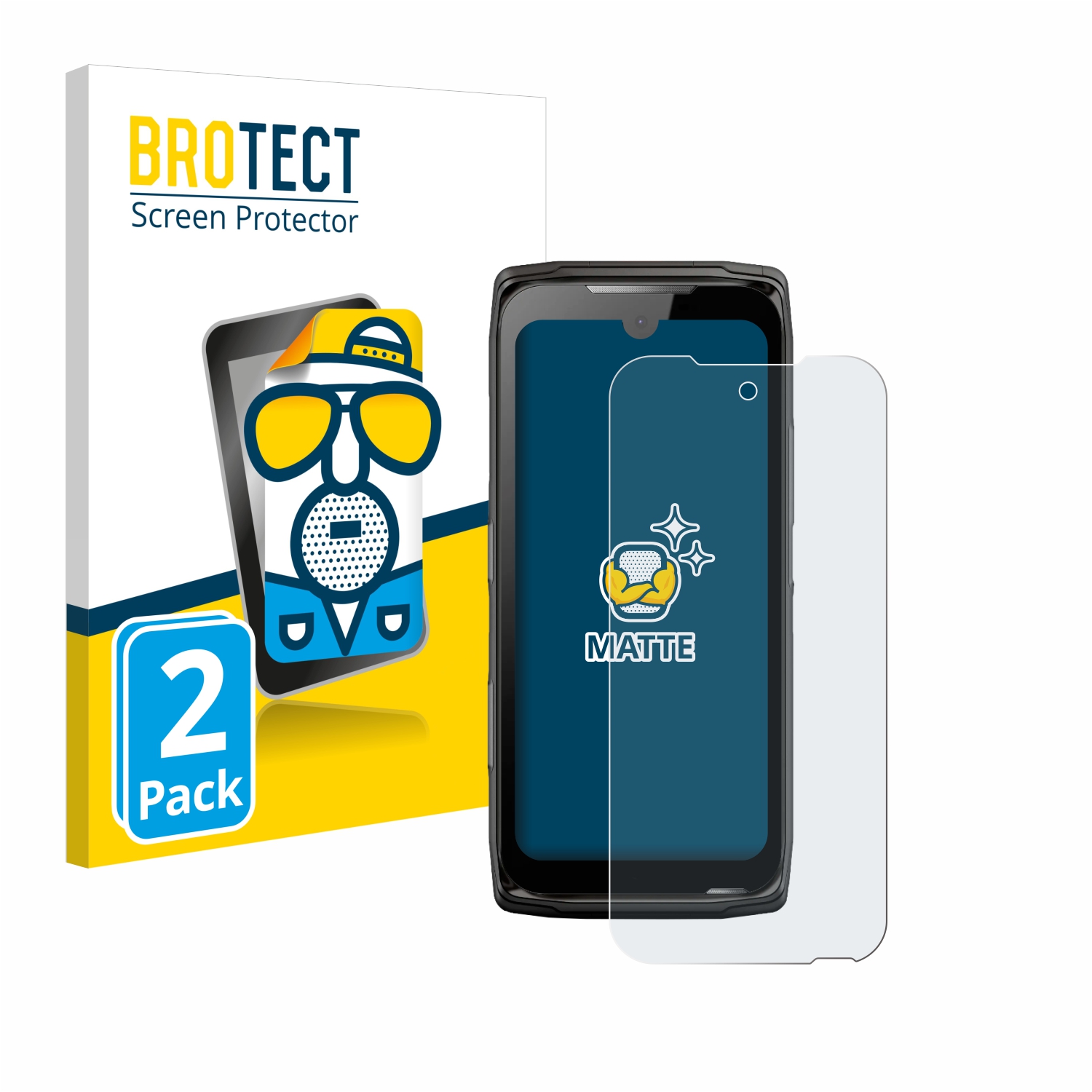 2x BROTECT Entspiegelungs-Folie pro Crosscall Core-Z5
