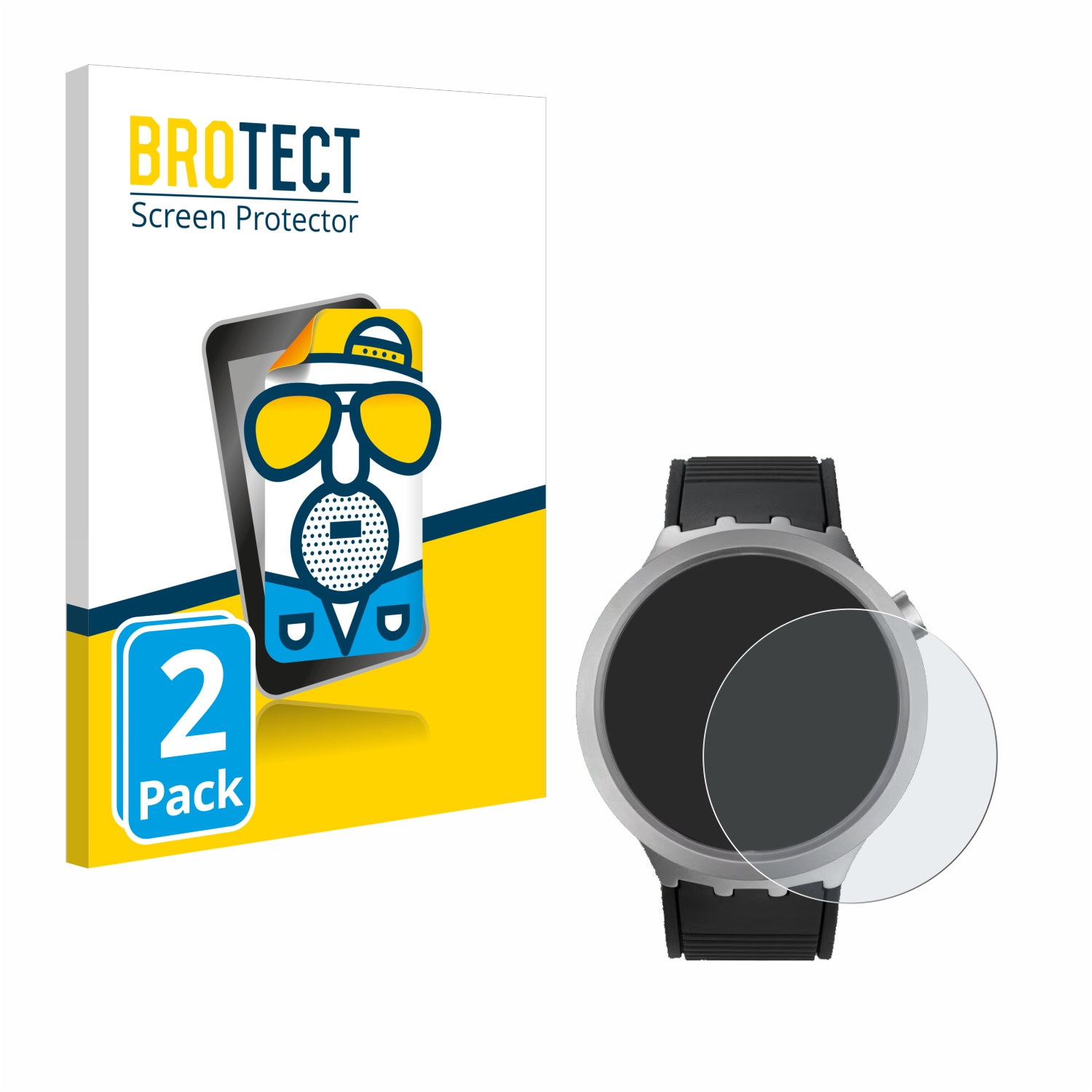2x BROTECT Entspiegelungs-Folie pro Swatch Big Bold Irony