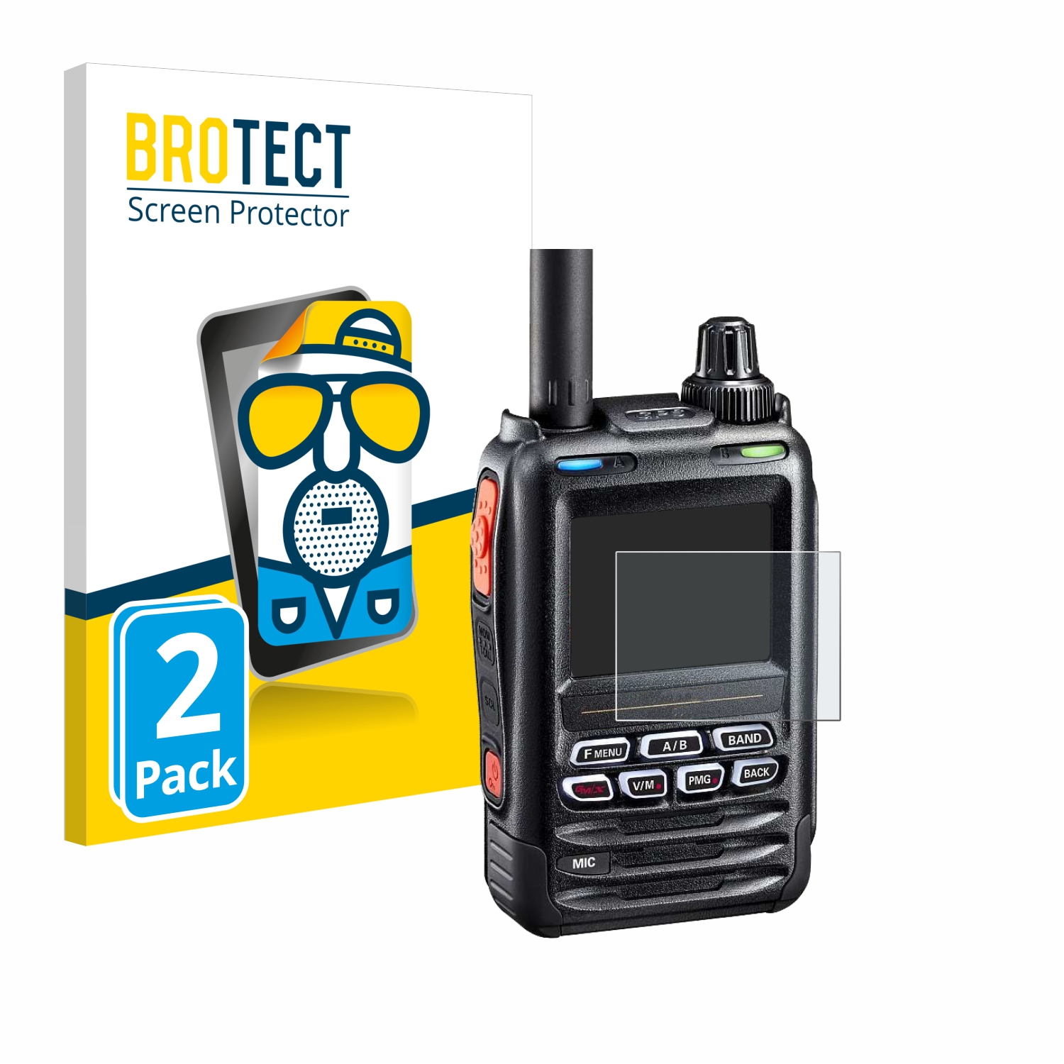 2x BROTECT Entspiegelungs-Folie pro Yaesu FT-5DE/DR