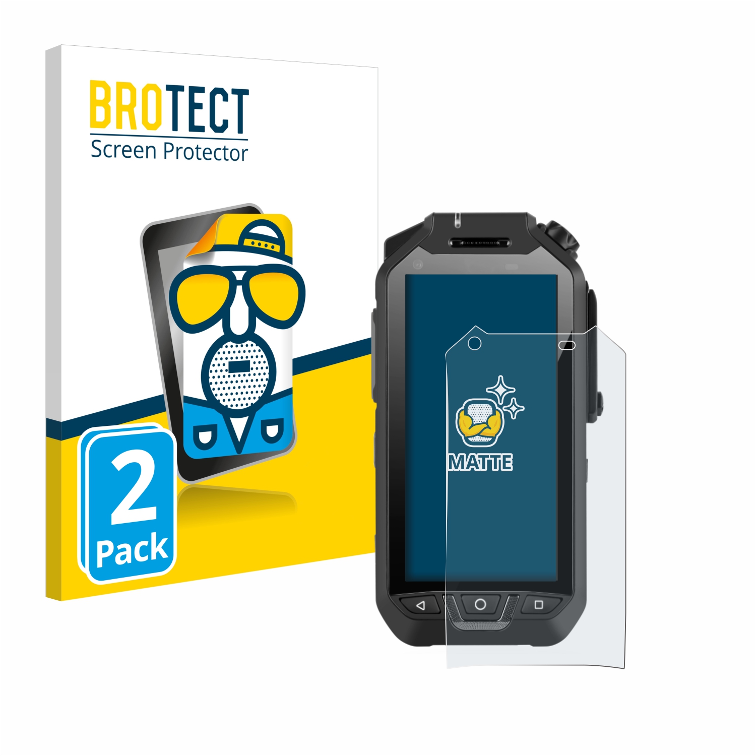 2x BROTECT Entspiegelungs-Folie pro RugGear RG750