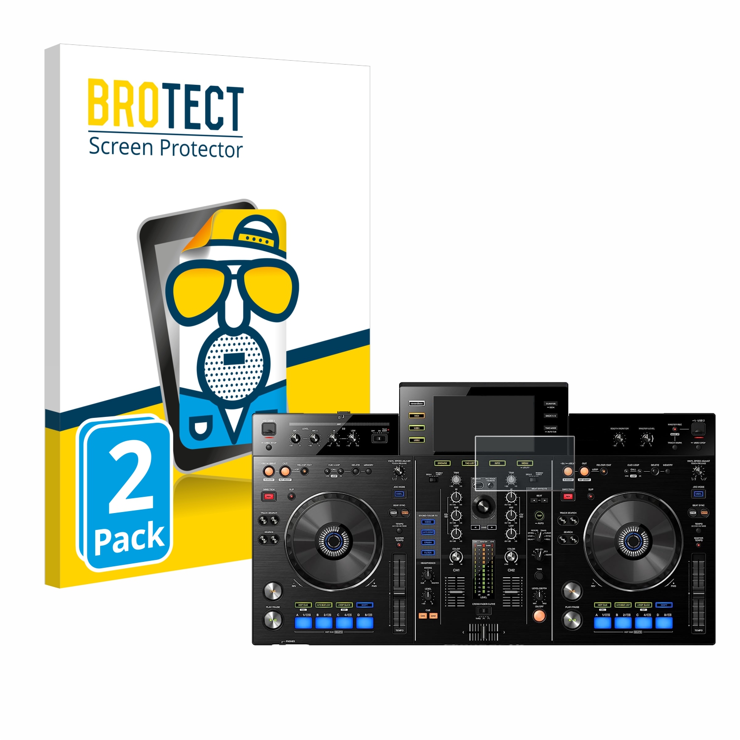 2x BROTECT Entspiegelungs-Folie pro Pioneer XDJ-RX