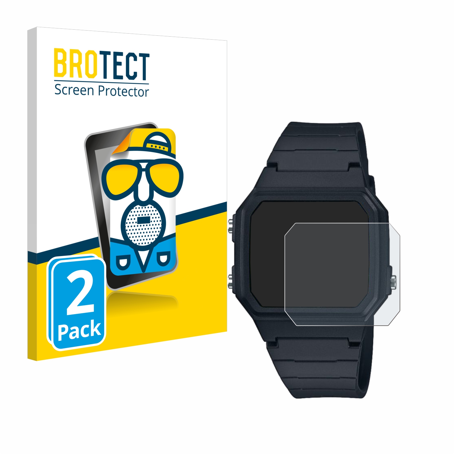 2x BROTECT Entspiegelungs-Folie pro Casio W-217H-1AVCF