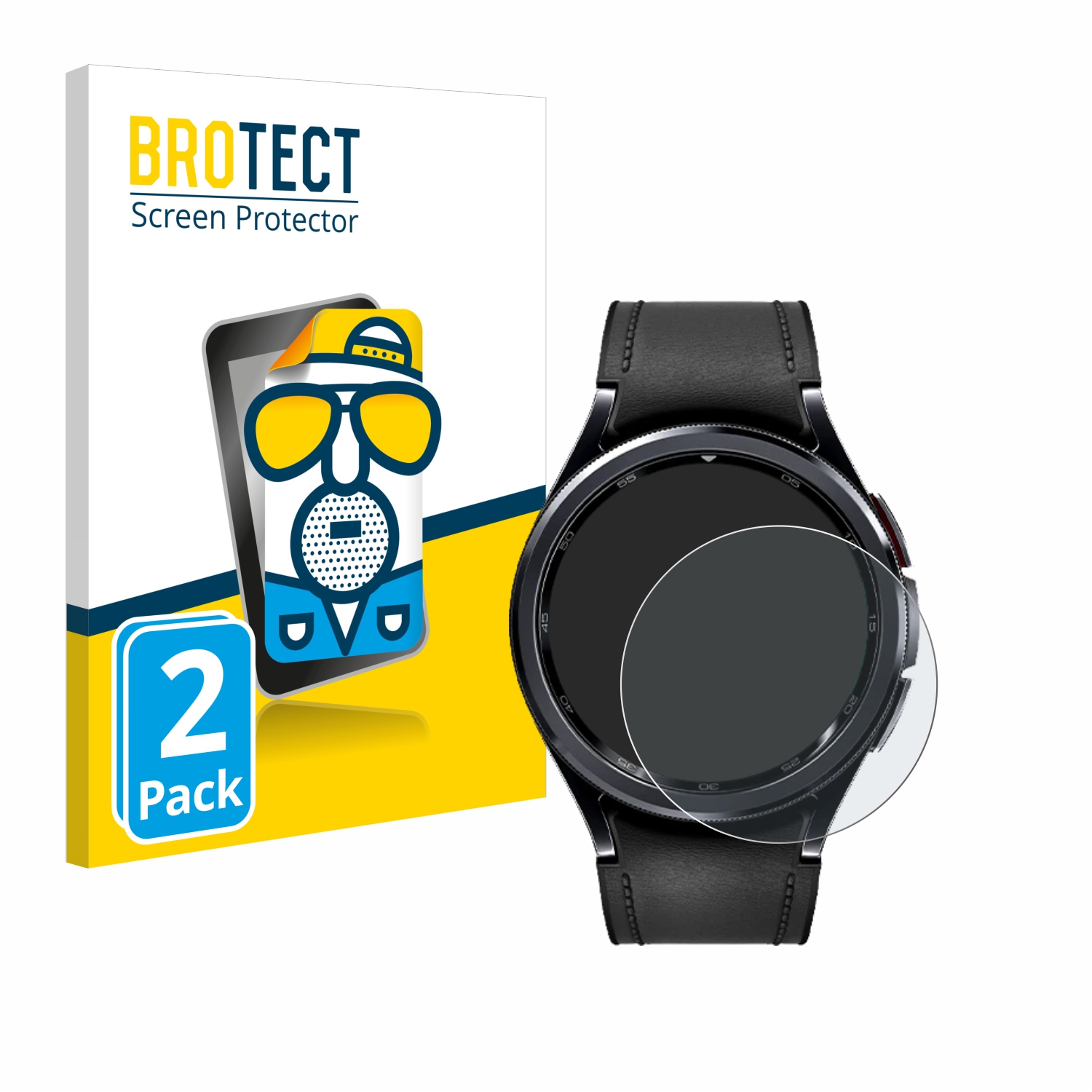 2x BROTECT Entspiegelungs-Folie pro Samsung Galaxy Watch 6 Classic (43 mm)