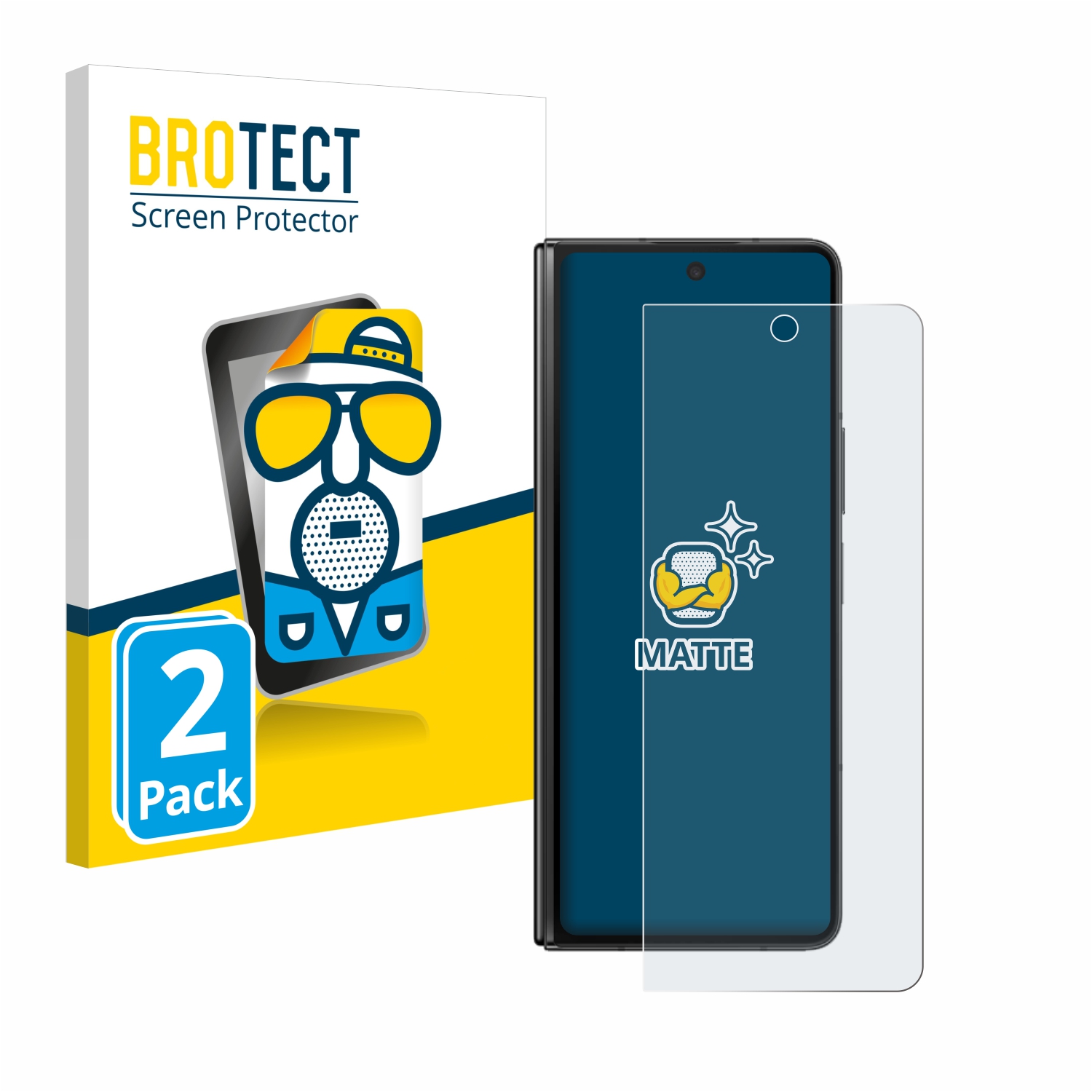 2x BROTECT Entspiegelungs-Folie pro Samsung Galaxy Z Fold 5
