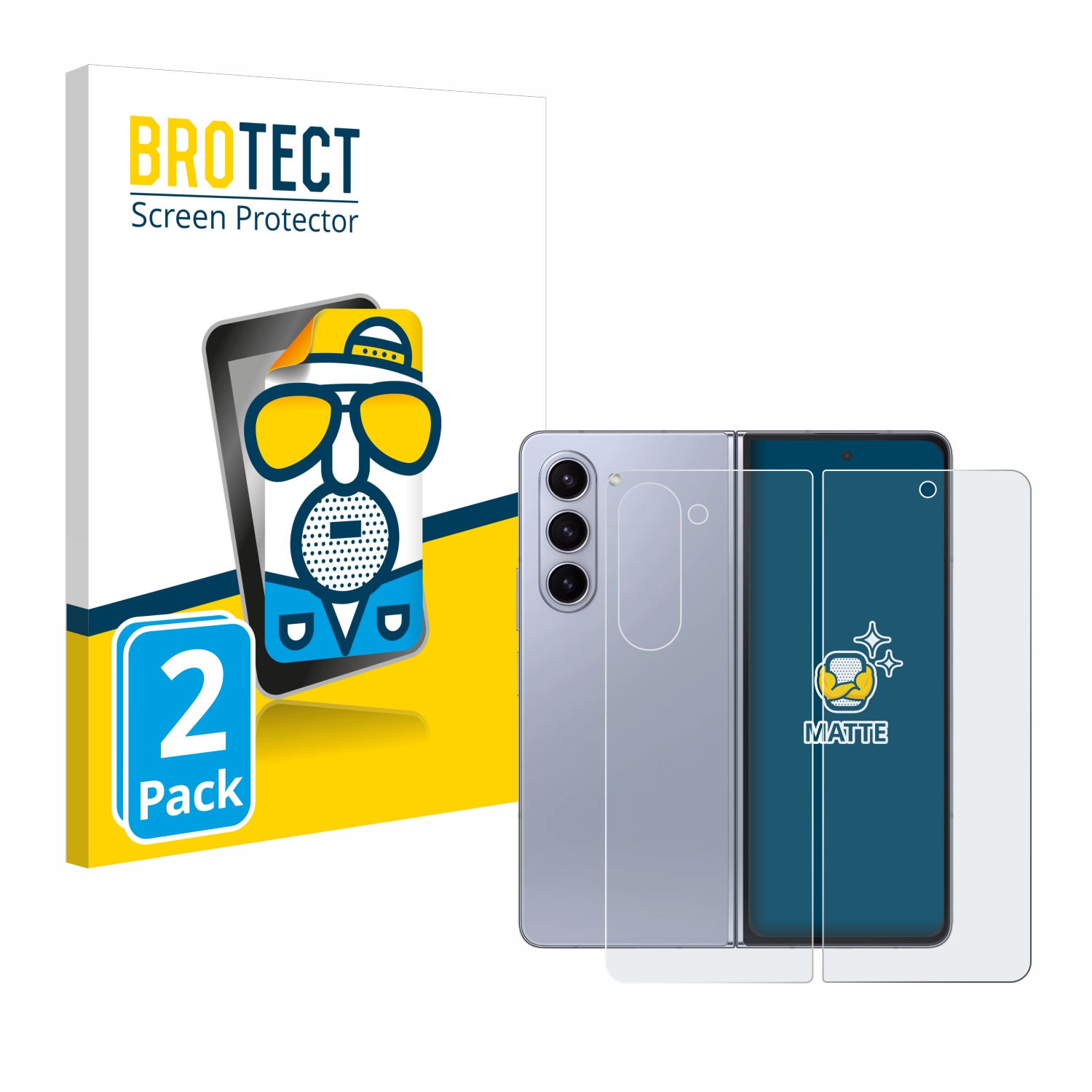 2x BROTECT Entspiegelungs-Folie pro Samsung Galaxy Z Fold 5 (displej+zadní strana)