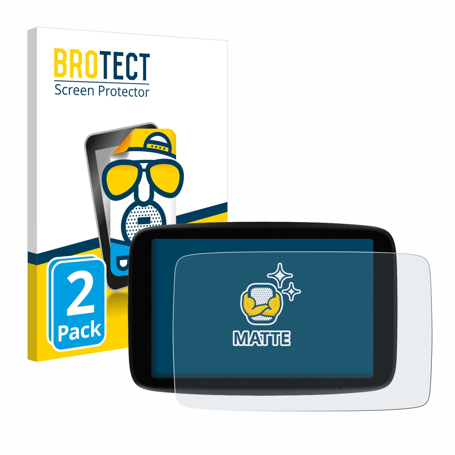 2x BROTECT Entspiegelungs-Folie pro TomTom GO Expert Plus 7