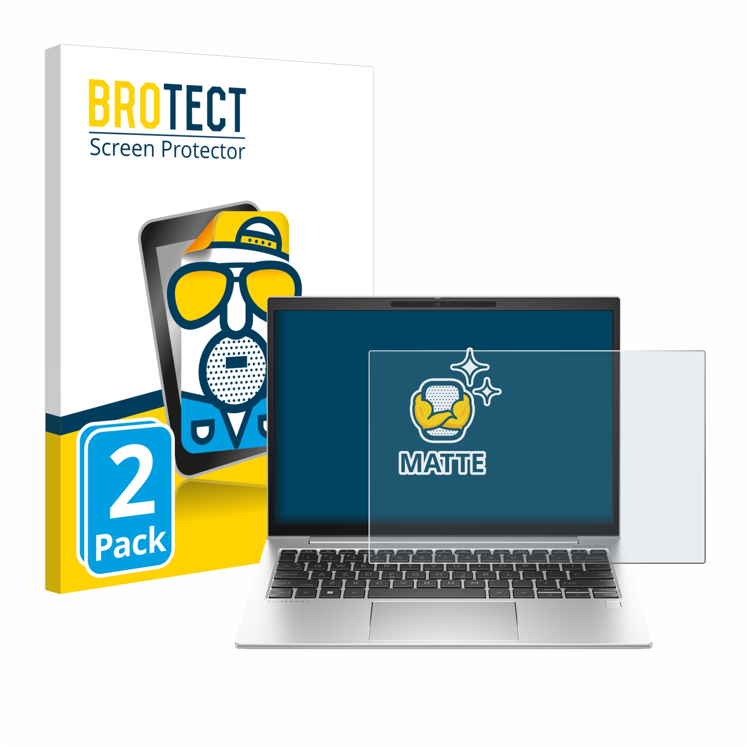 2x BROTECT Entspiegelungs-Folie pro HP EliteBook 835 G10