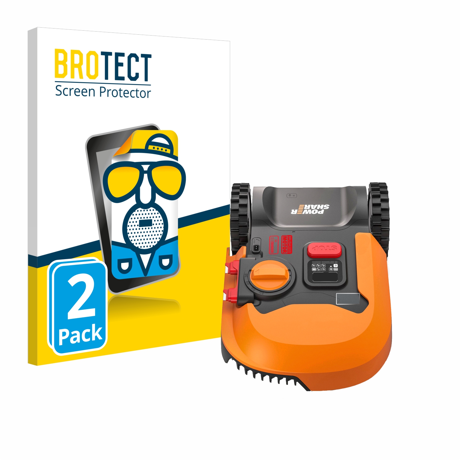 2x BROTECT Entspiegelungs-Folie pro Worx Landroid M700 WR142E