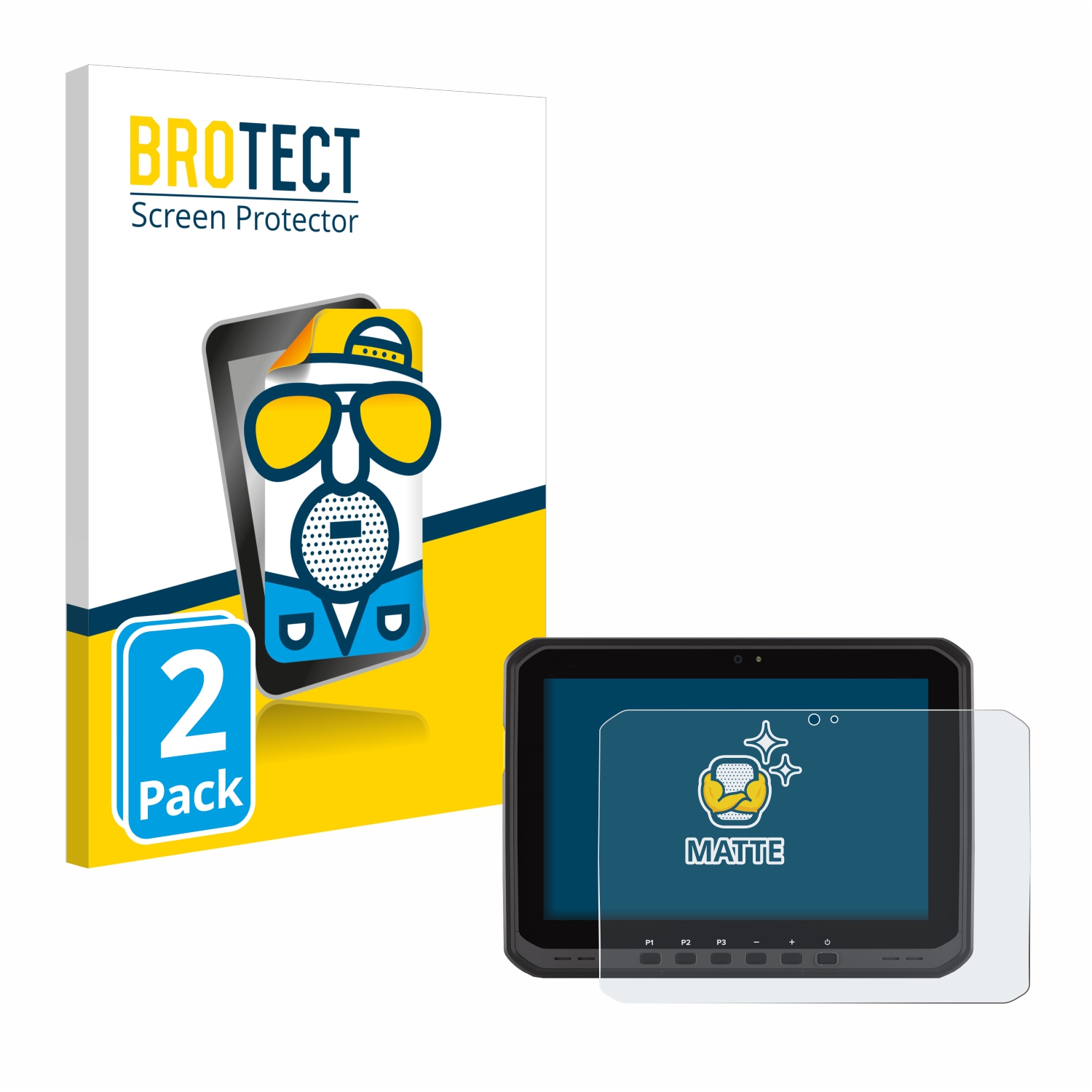 2x BROTECT Entspiegelungs-Folie pro Zebra ET65