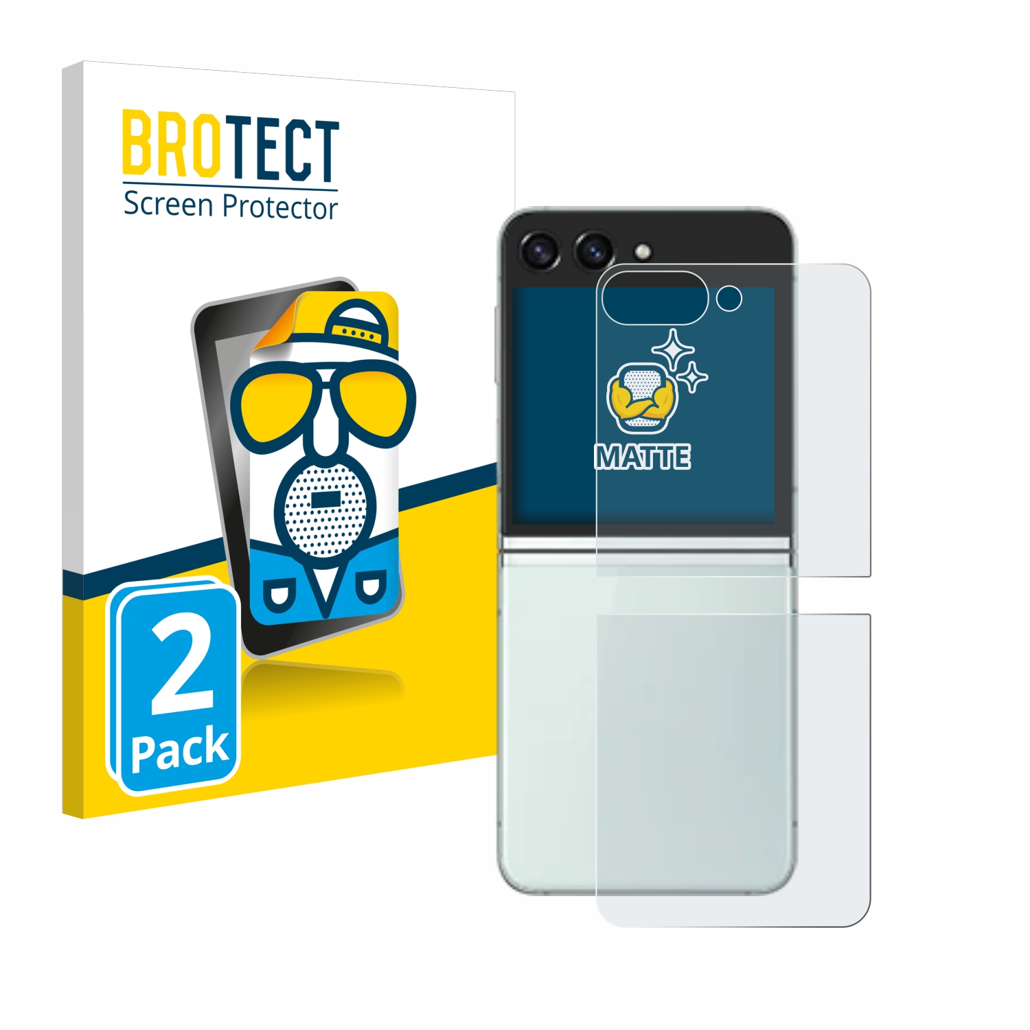 2x BROTECT Entspiegelungs-Folie pro Samsung Galaxy Z Flip 5 (zadní strana)