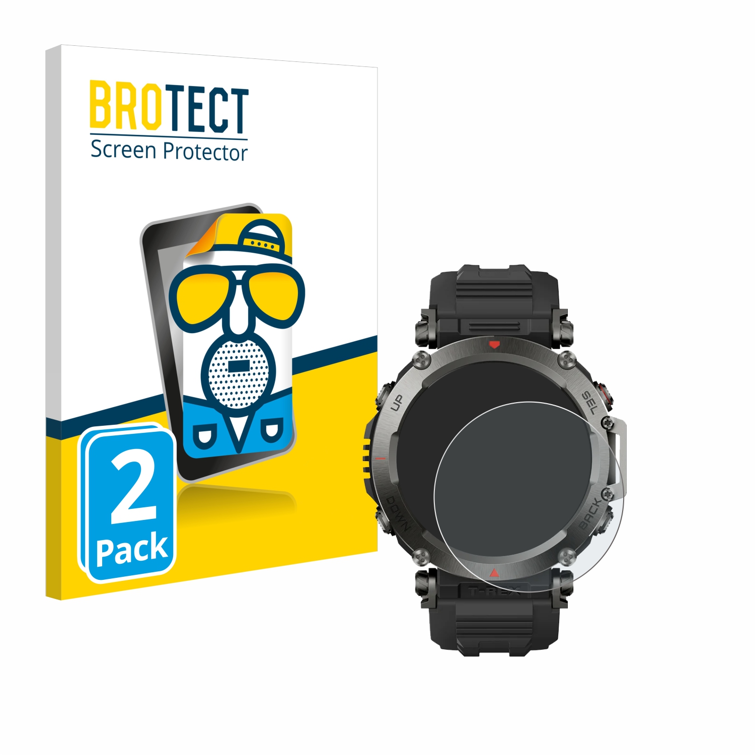 2x BROTECT Entspiegelungs-Folie pro Huami Amazfit T-Rex Ultra