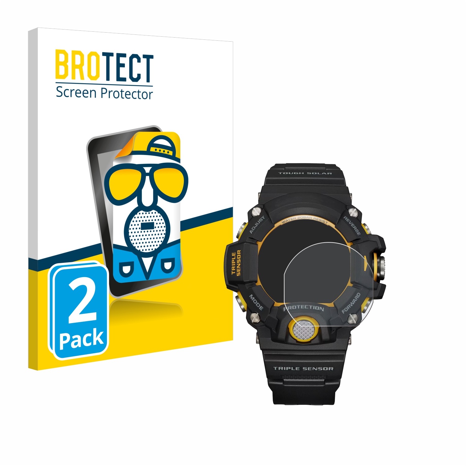 2x BROTECT Entspiegelungs-Folie pro Casio G-Shock GW-9400Y-1