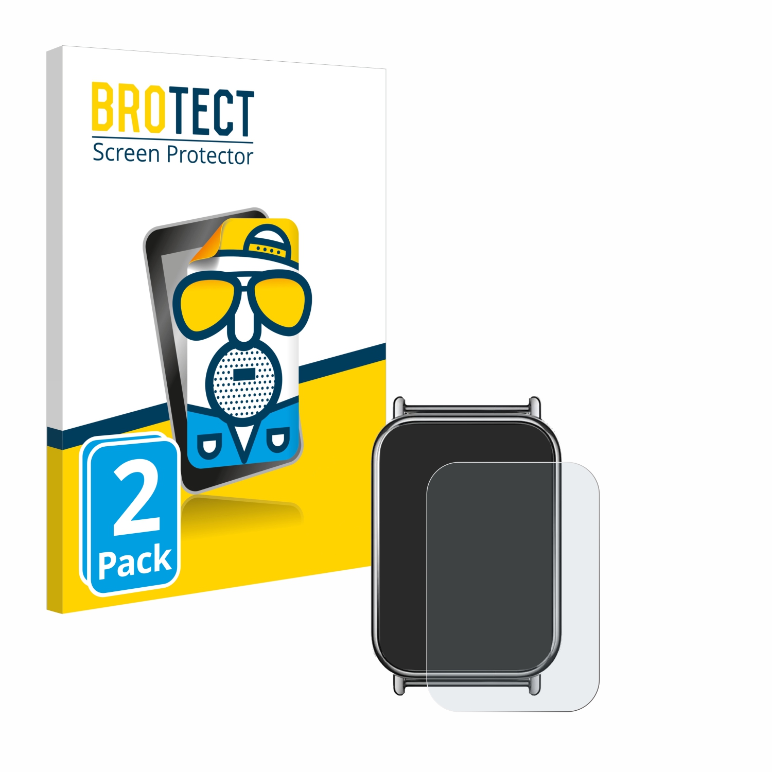2x BROTECT Entspiegelungs-Folie pro Xiaomi Mi Band 8 Pro