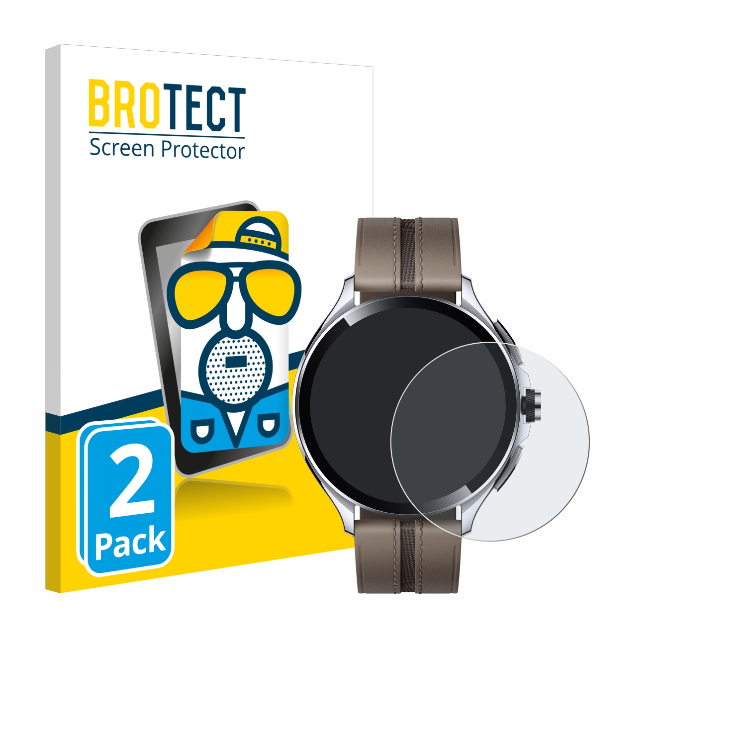 2x BROTECT Entspiegelungs-Folie pro Xiaomi Watch 2 Pro