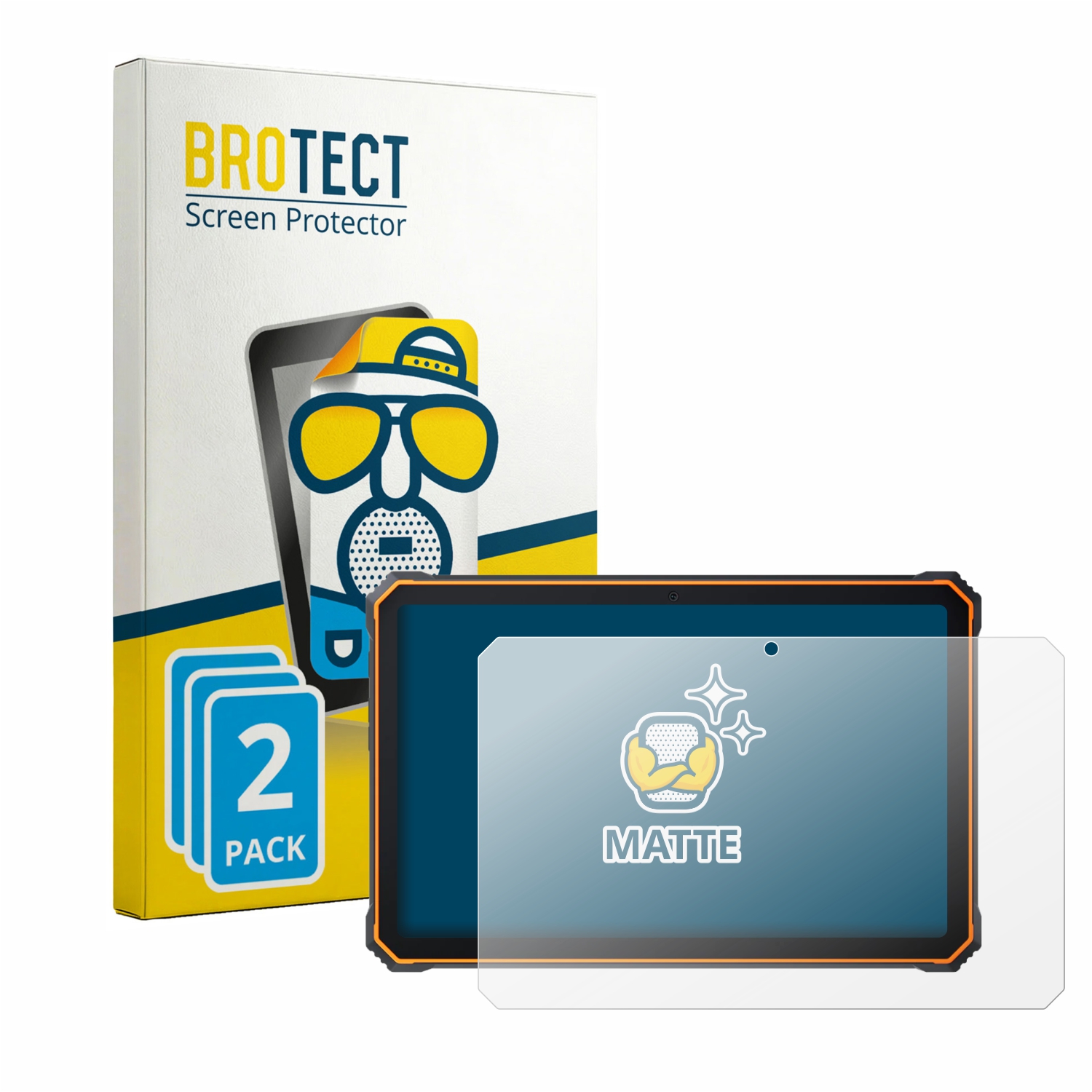 2x BROTECT Entspiegelungs-Folie pro Blackview Active 8 Pro 10.36