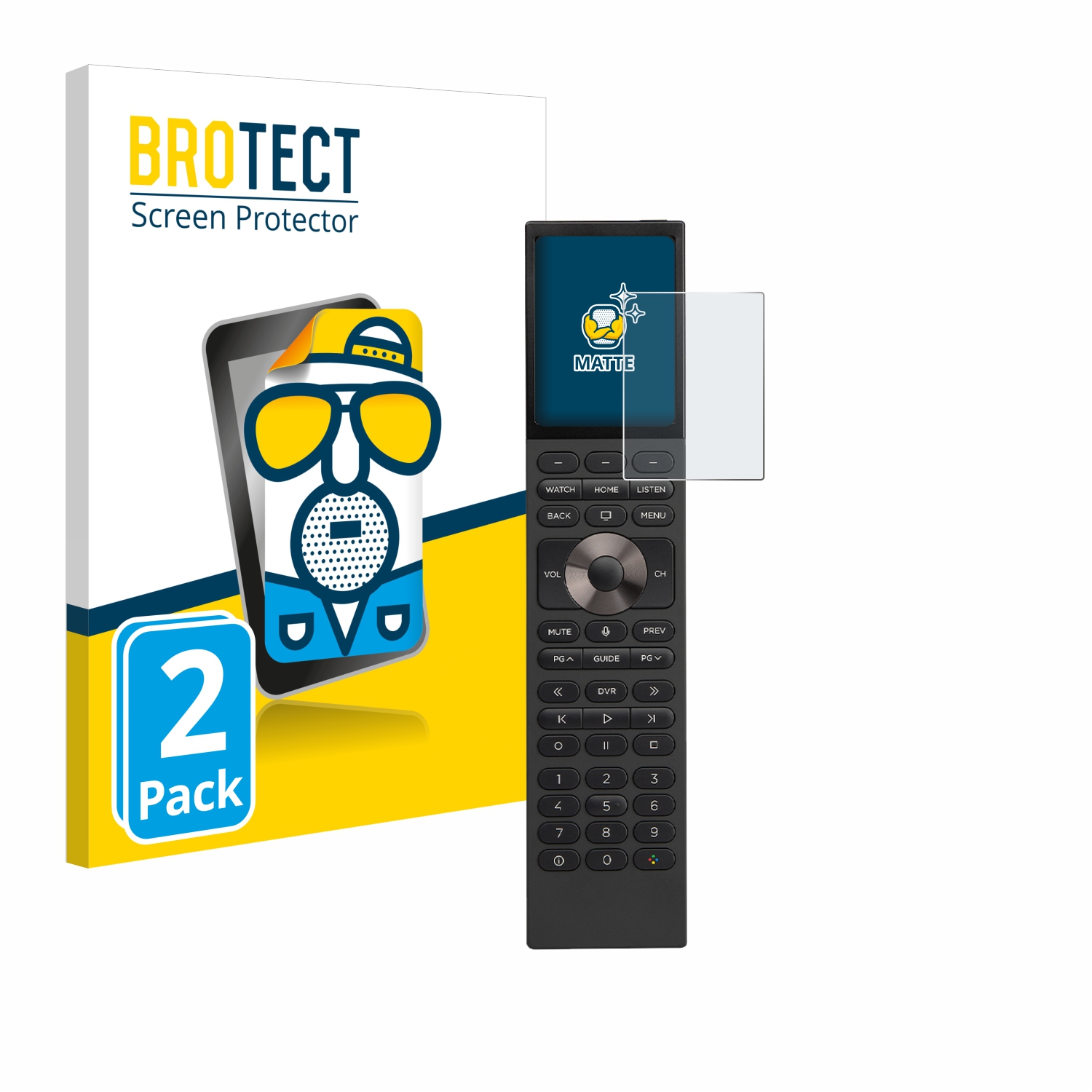 2x BROTECT Entspiegelungs-Folie pro Control 4 Halo Remote