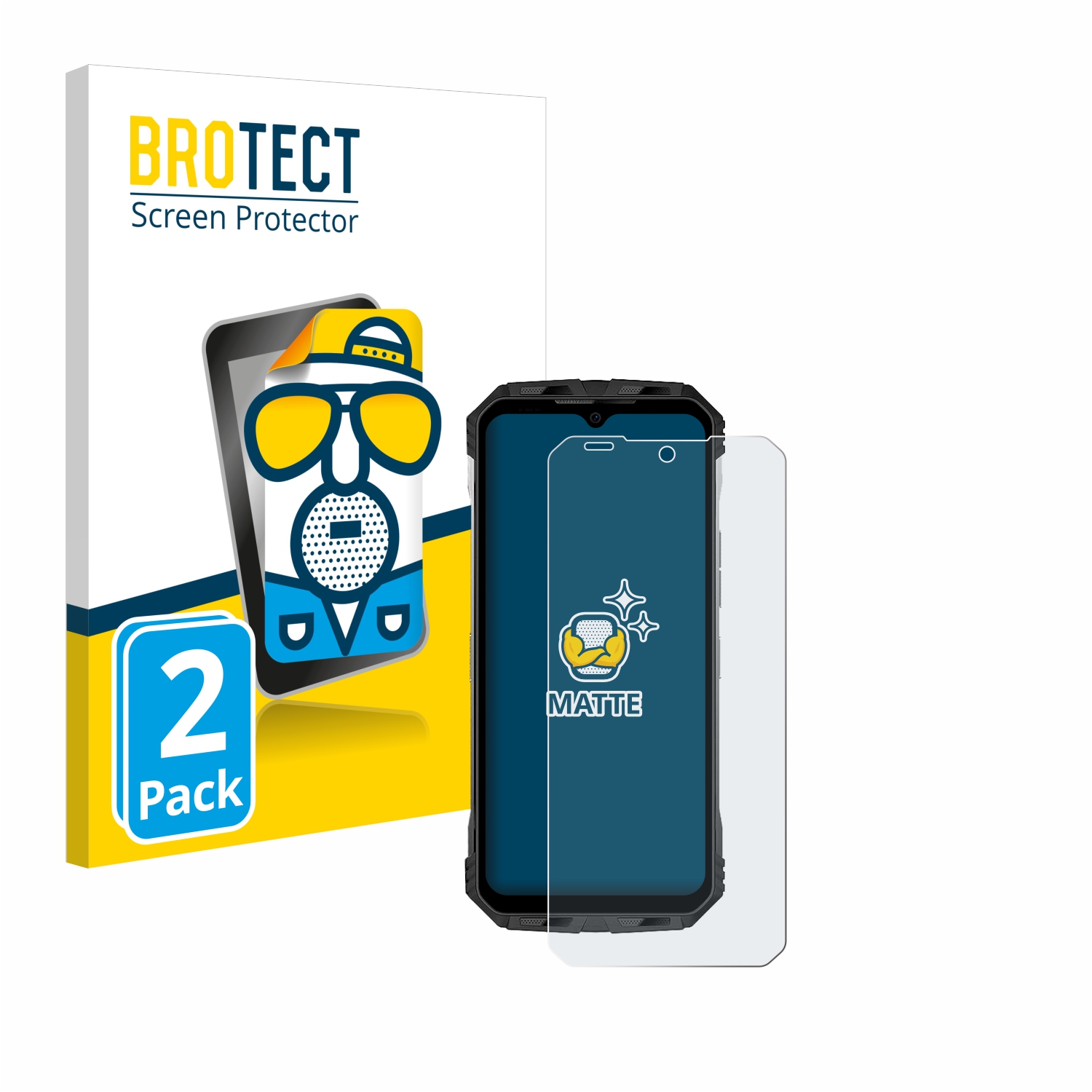2x BROTECT Entspiegelungs-Folie pro Doogee S110