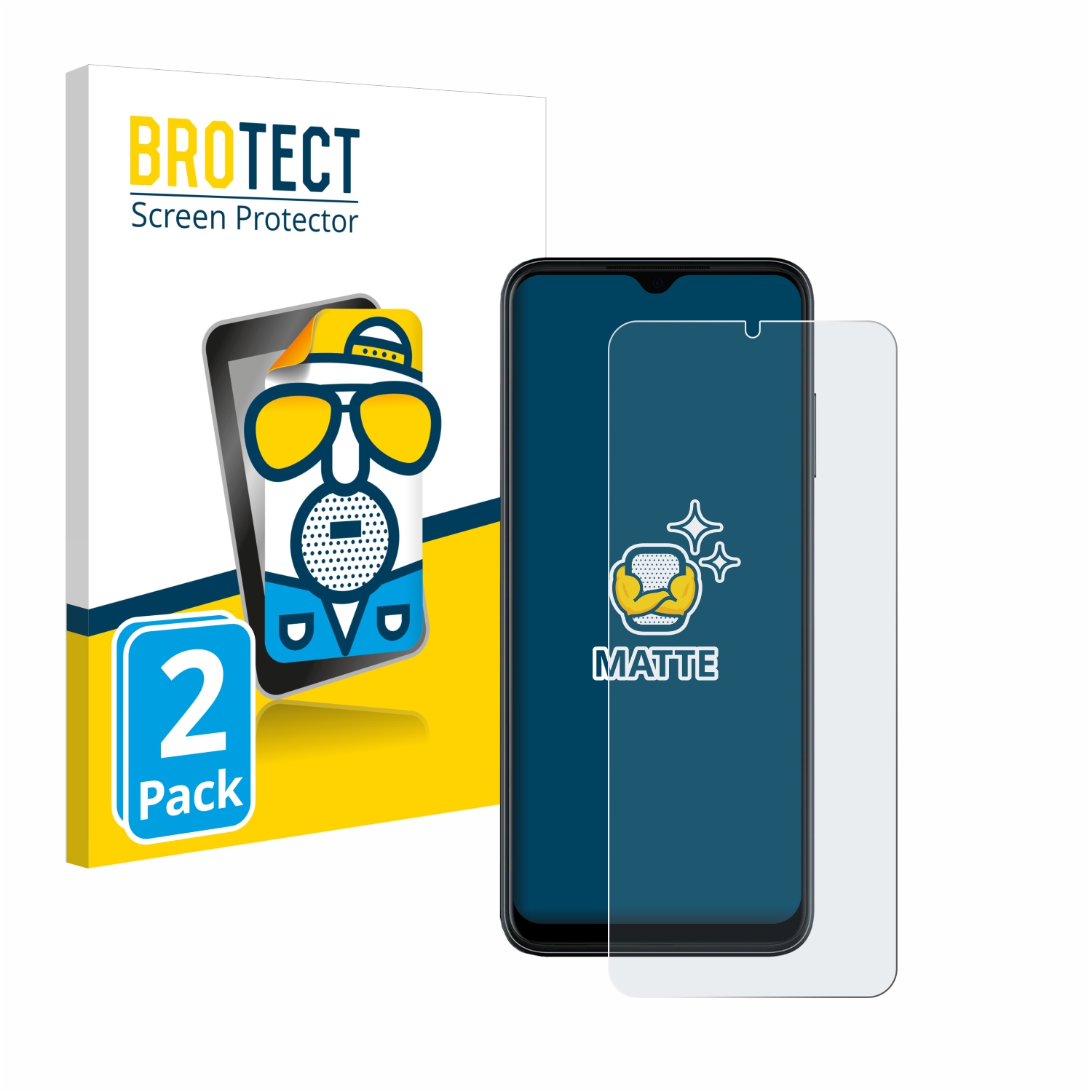 2x BROTECT Entspiegelungs-Folie pro T-Mobile Revvl 6 Pro 5G