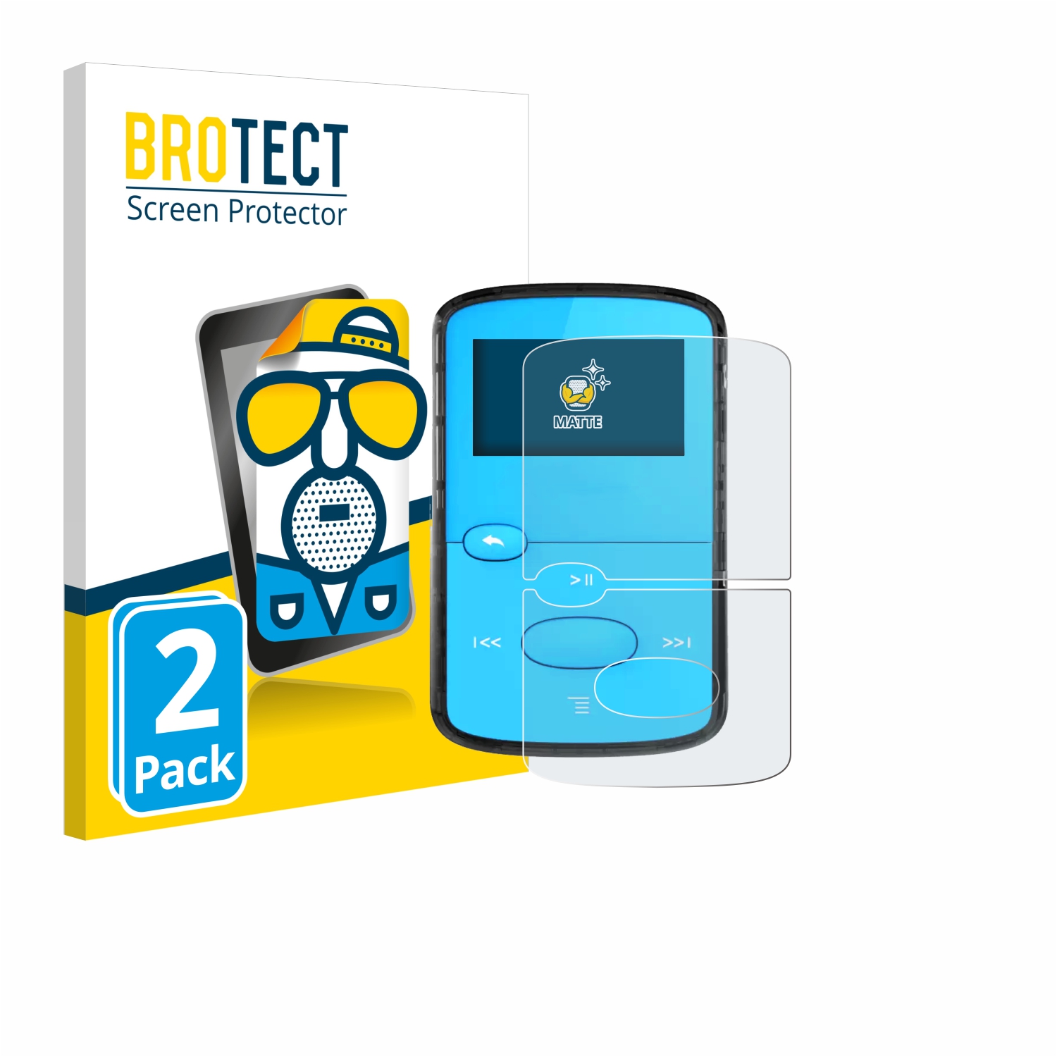 2x BROTECT Entspiegelungs-Folie pro SanDisk Clip Jam