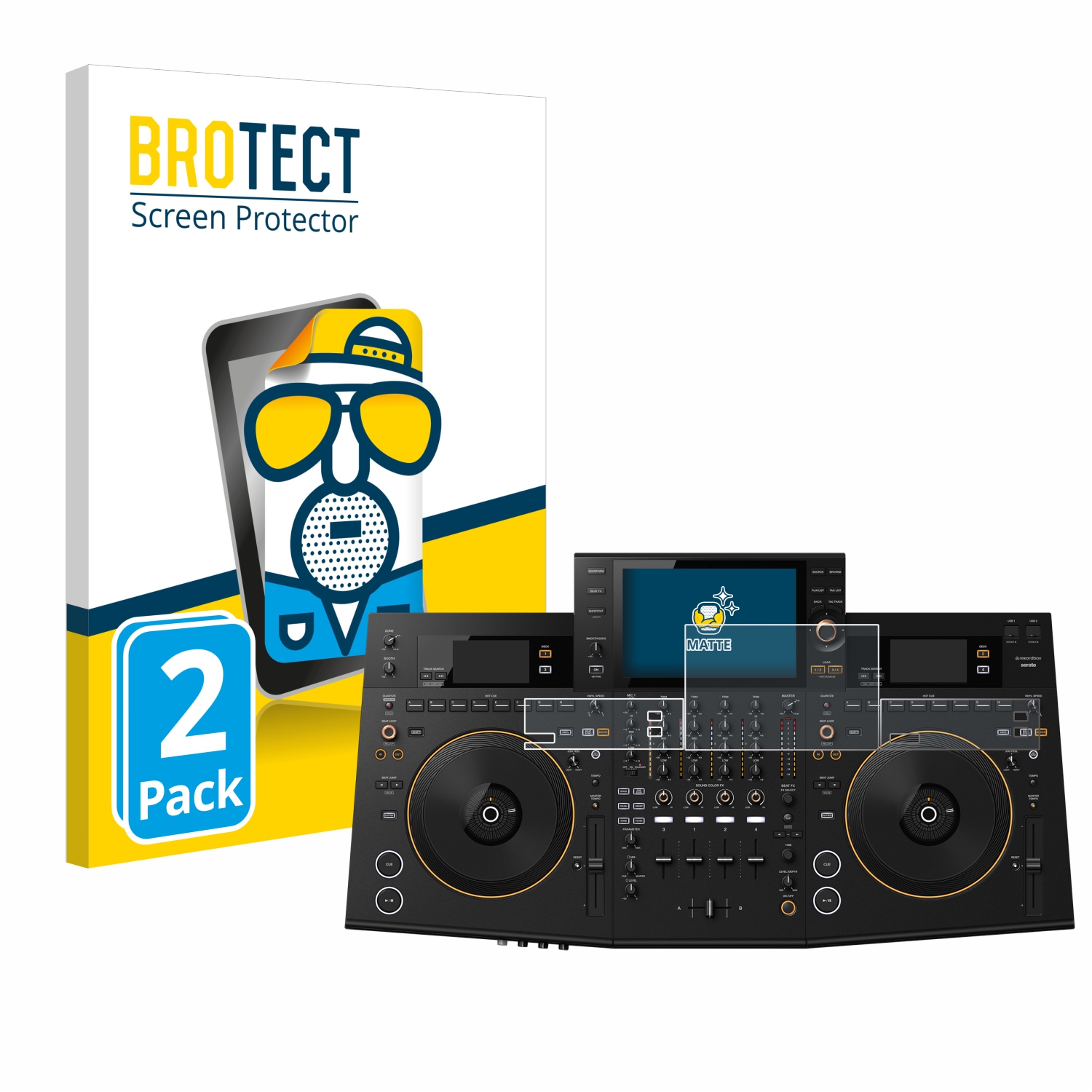 2x BROTECT Entspiegelungs-Folie pro Pioneer OPUS-QUAD