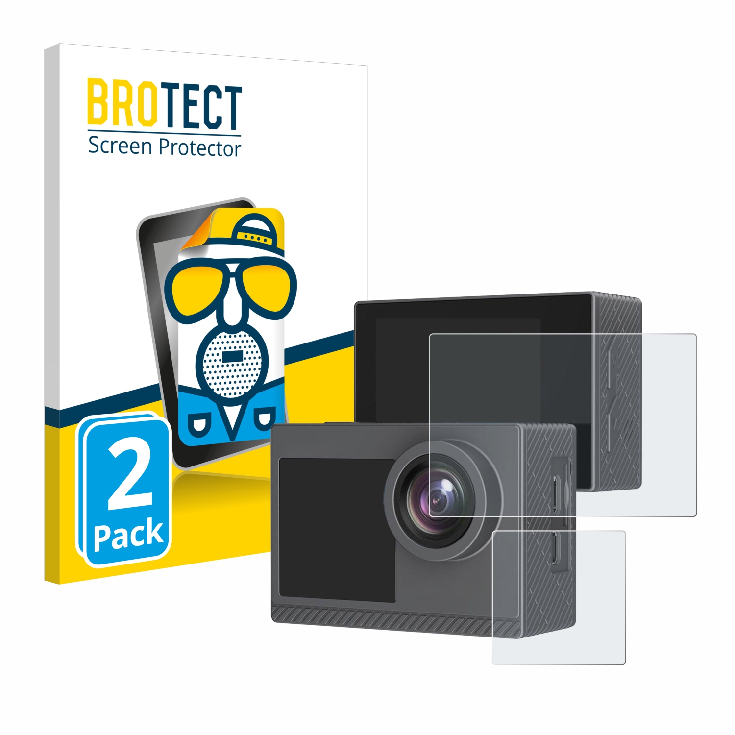 2x BROTECT Entspiegelungs-Folie pro Akaso Brave 4 Pro