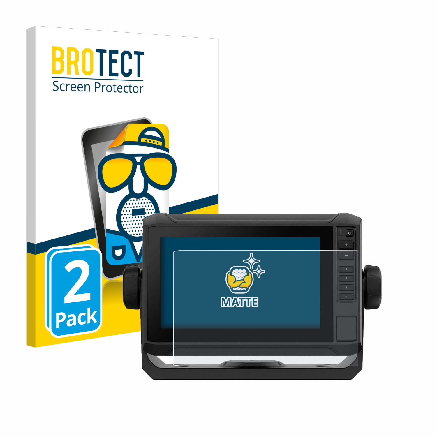 2x BROTECT Entspiegelungs-Folie pro Garmin ECHOMAP UHD2 7 Touchscreen