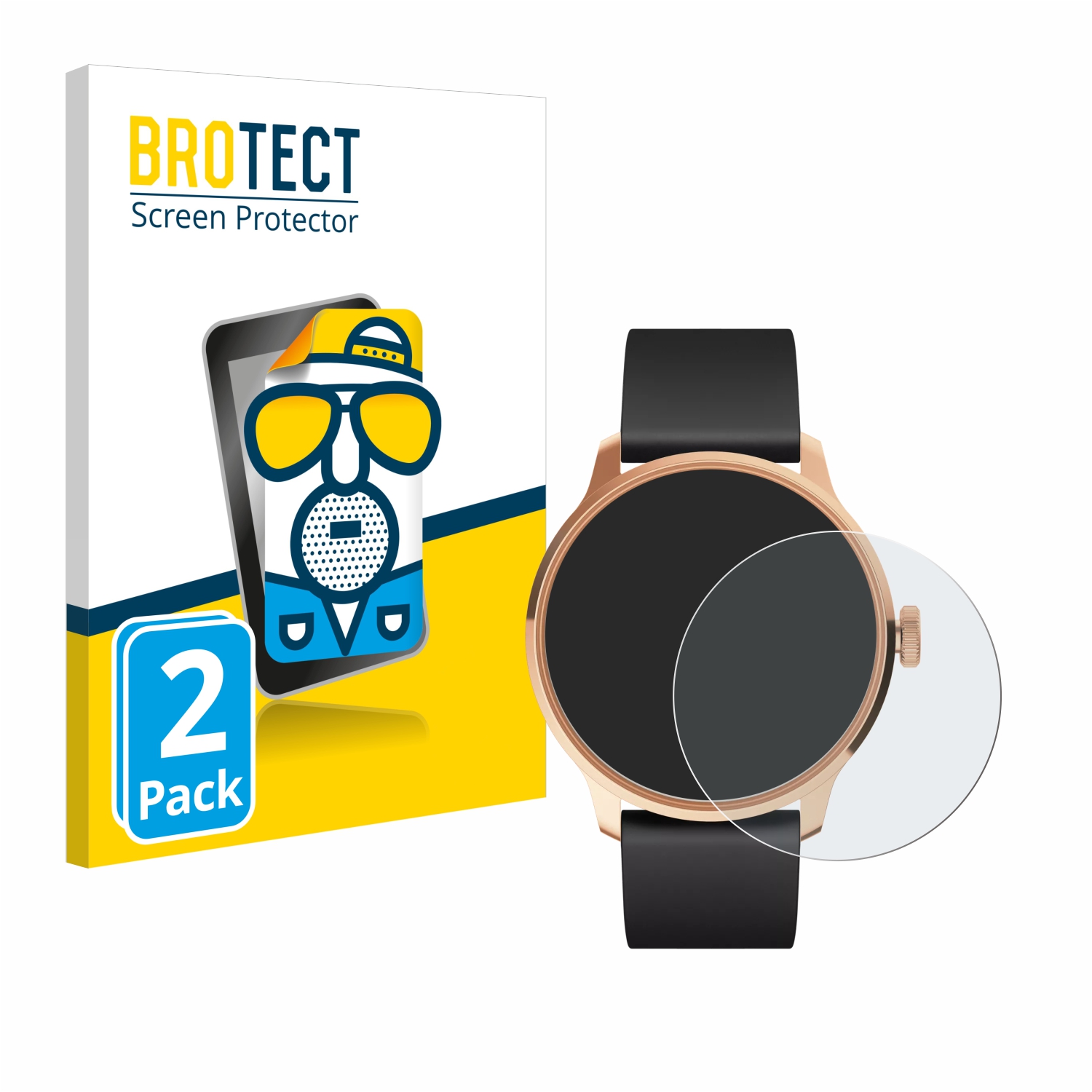 2x BROTECT Entspiegelungs-Folie pro Withings ScanWatch Light
