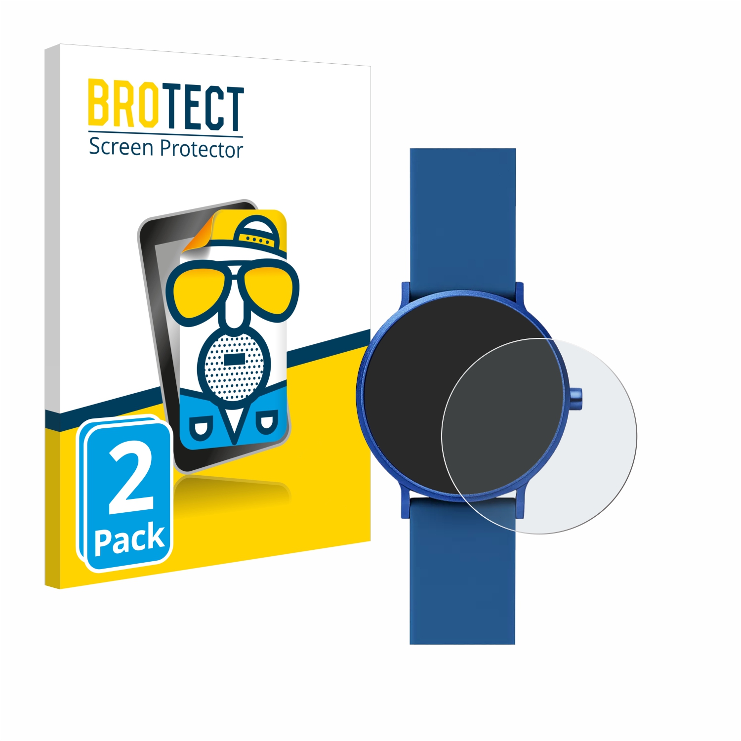 2x BROTECT Entspiegelungs-Folie pro Skagen Aaren Kulor