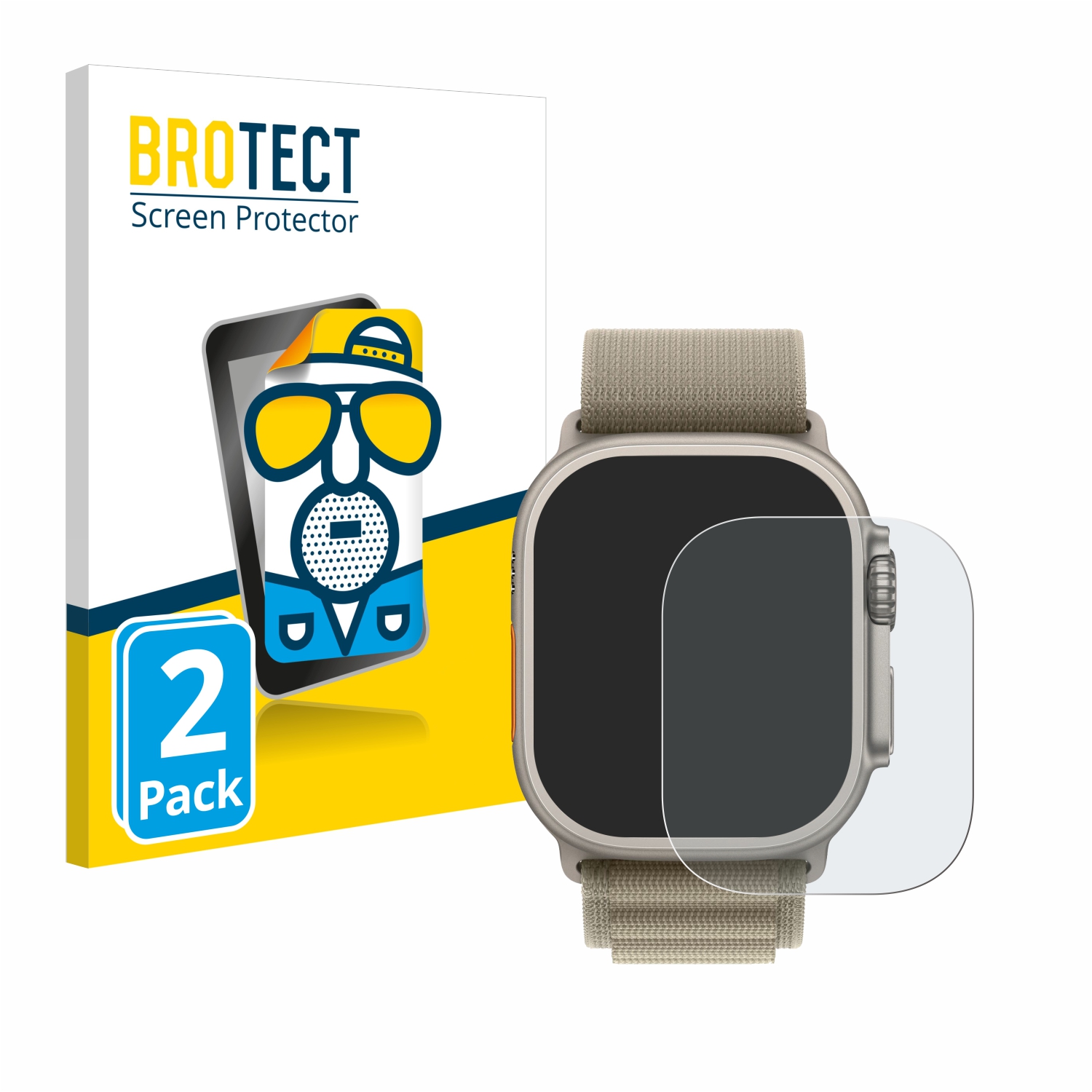 2x BROTECT Entspiegelungs-Folie pro Apple Watch Ultra 2 (49 mm)