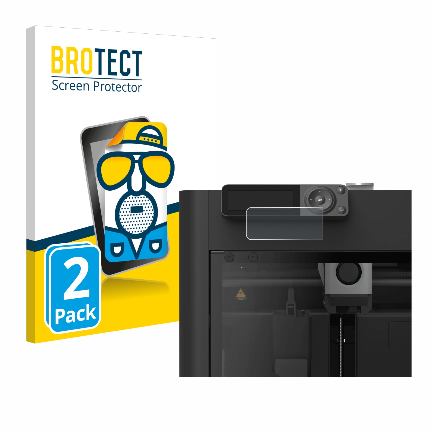 2x BROTECT Entspiegelungs-Folie pro Bambu Lab P1S 3D Printer