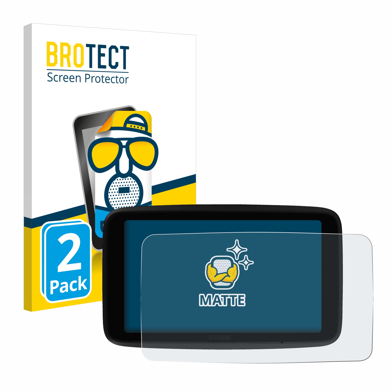 2x BROTECT Entspiegelungs-Folie pro TomTom GO Superior 6