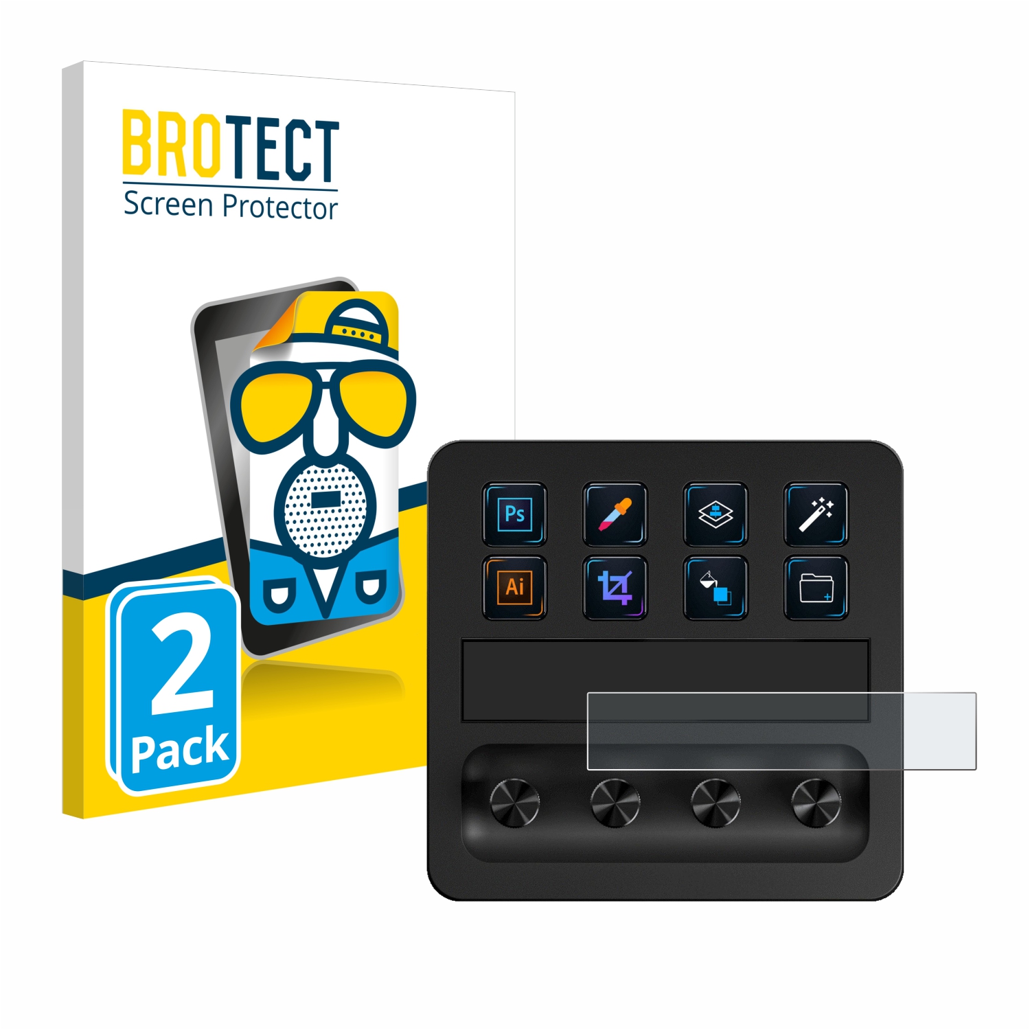 2x BROTECT Entspiegelungs-Folie pro Elgato Stream Deck +